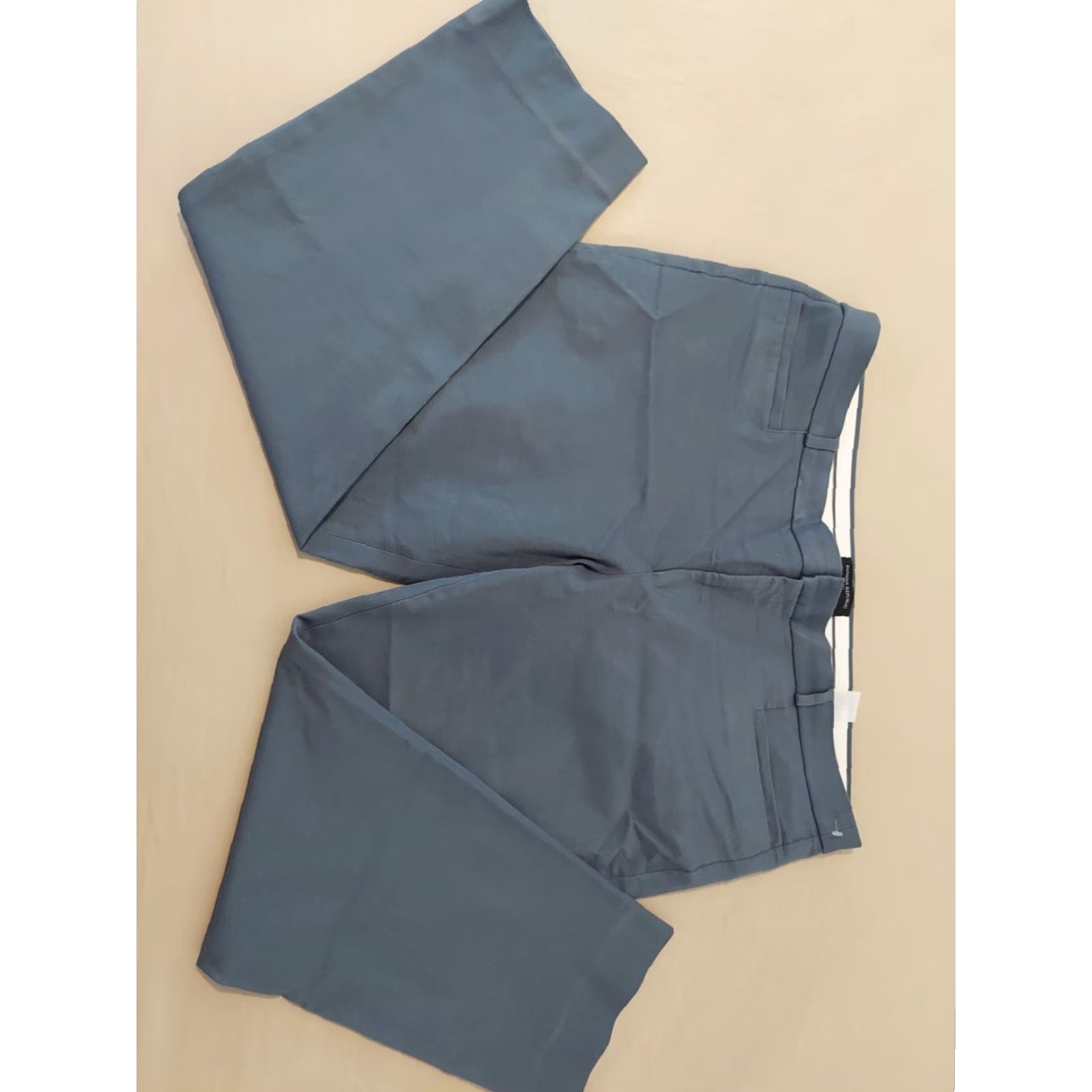 Banana Republic VINTAGE? (No) Banana Republic Dress Pants Womens 18 Blue Cotton Slack Chino Khaki Trouser Pants Size 40" / US 18 - 3 Thumbnail