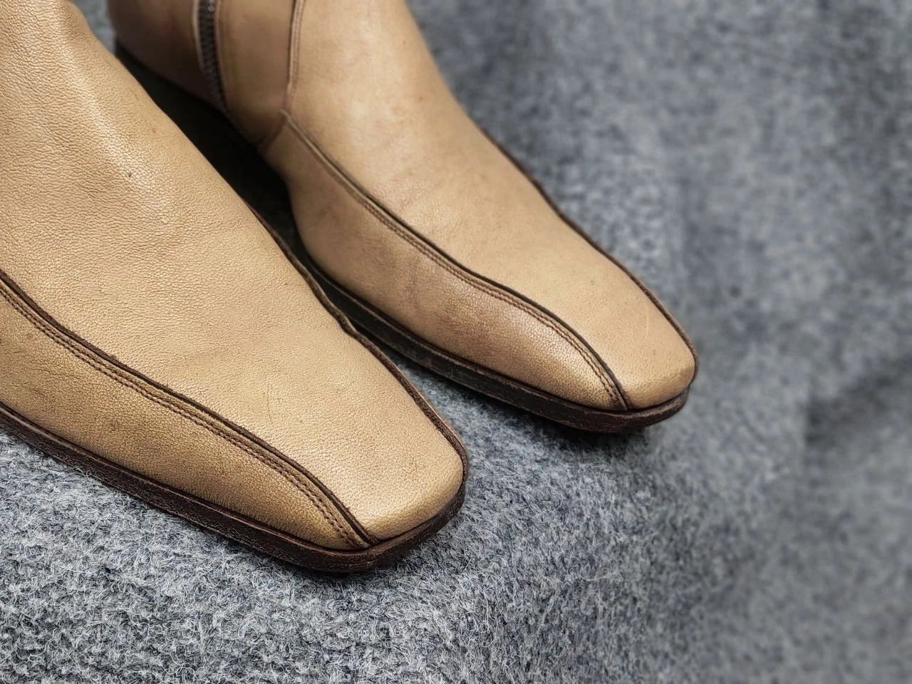 Yves Saint Laurent Vintage Yves Saint Laurent rive gauche Leather zip Boots Size US 9 / EU 42 - 16 Thumbnail