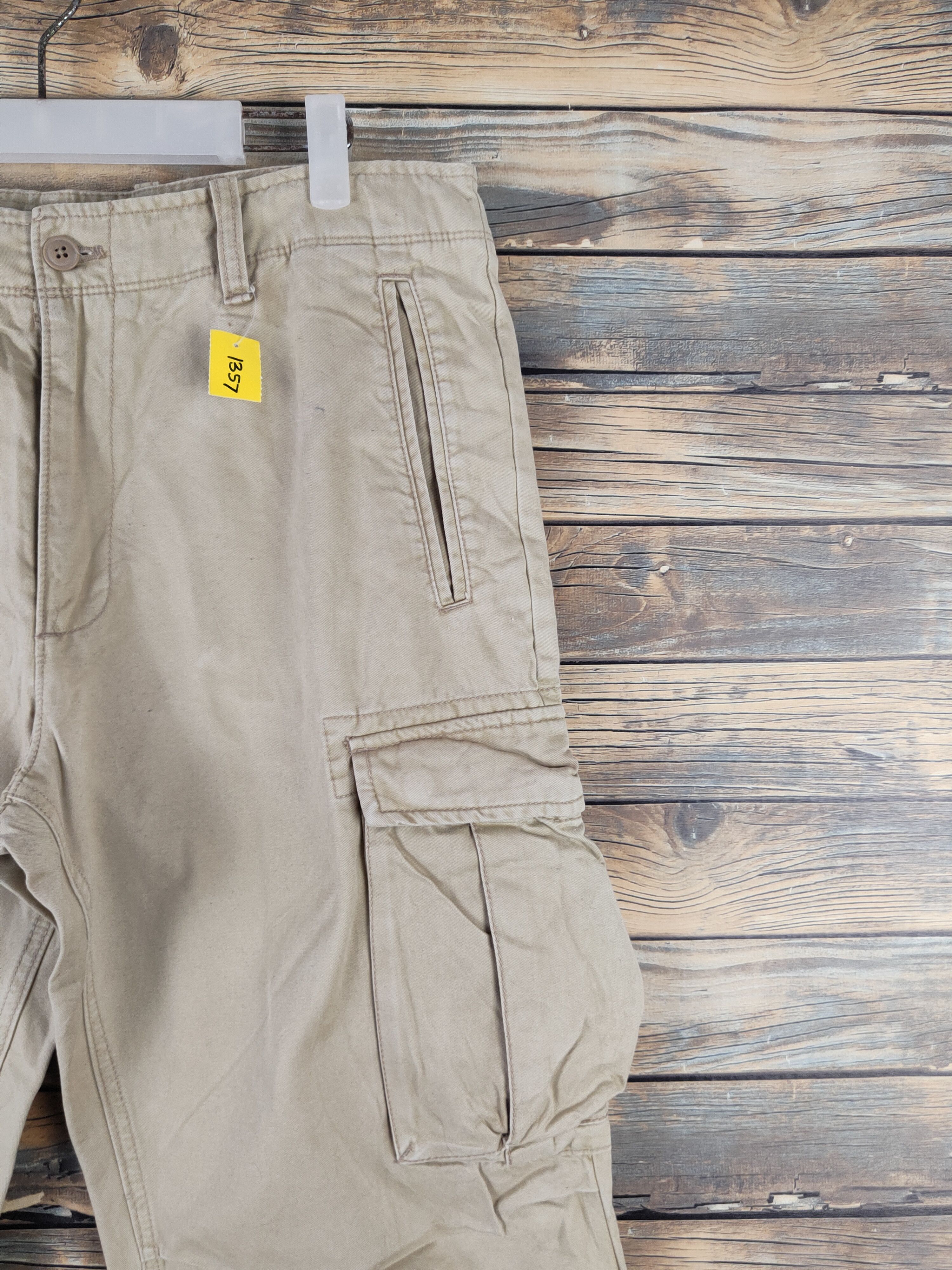 Japanese Brand DL Gap Beige Multipocket Tactical Cargo Pants #1357 Size US 34 / EU 50 - 5 Thumbnail