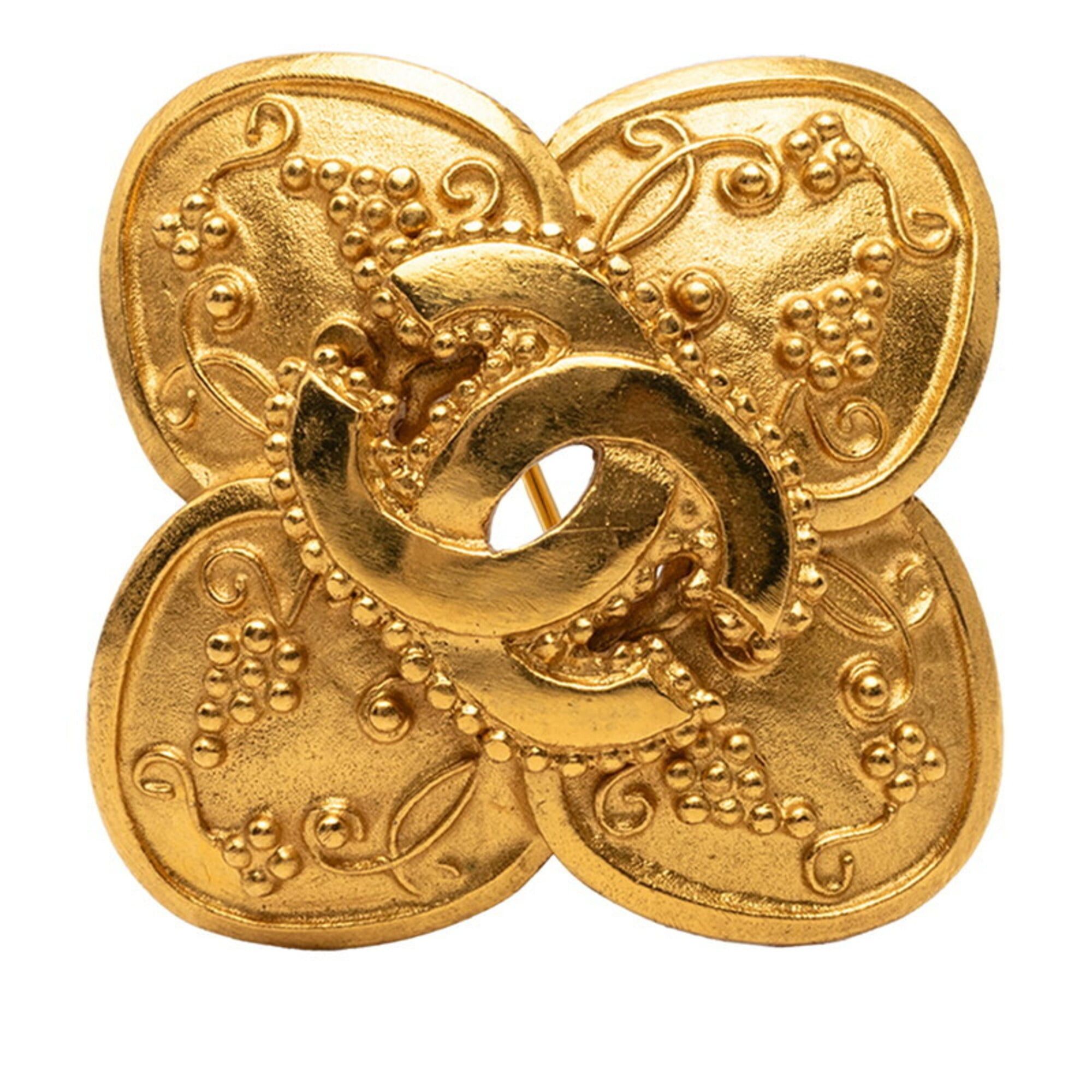 Chanel Chanel Coco Mark Vintage Brooch, Gold Plated, Women's CHANEL Size ONE SIZE - 1 Thumbnail