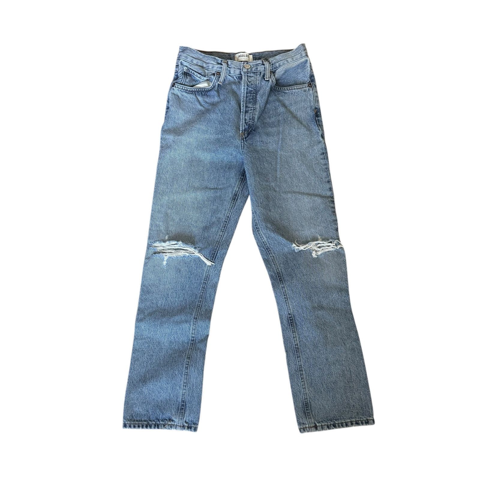 Agolde AGOLDE Riley High Rise Straight Jean Escalate Wash Size 26" / US 2 / IT 38 - 2 Thumbnail