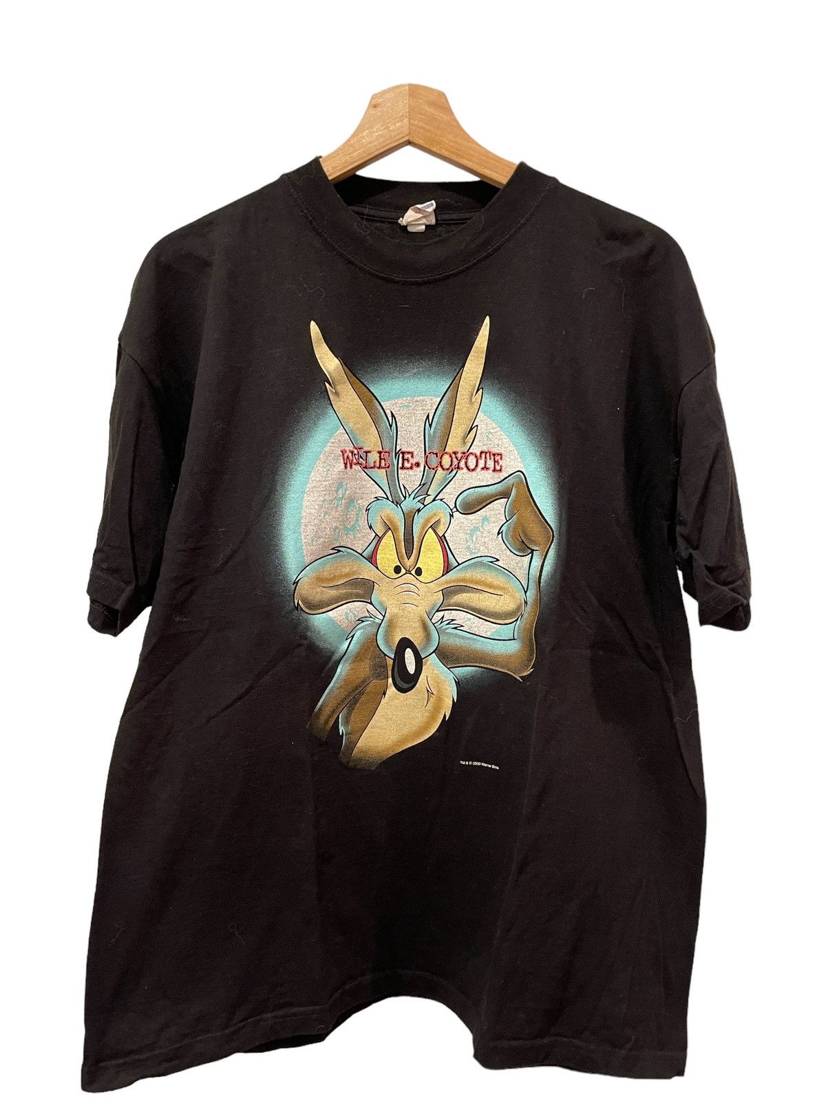Cartoon Network × Vintage × Warner Bros Vintage 2000 Wile E. Coyote Cartoon T-shirt Size US L / EU 52-54 / 3 - 1 Thumbnail