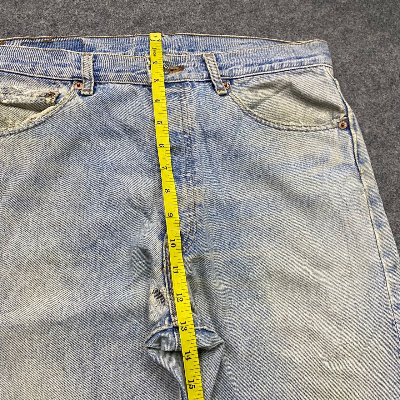 Levi's Vintage Clothing Vintage 90s Levis 501 Distressed denim Kurt Cobain Style Size US 34 / EU 50 - 5 Thumbnail