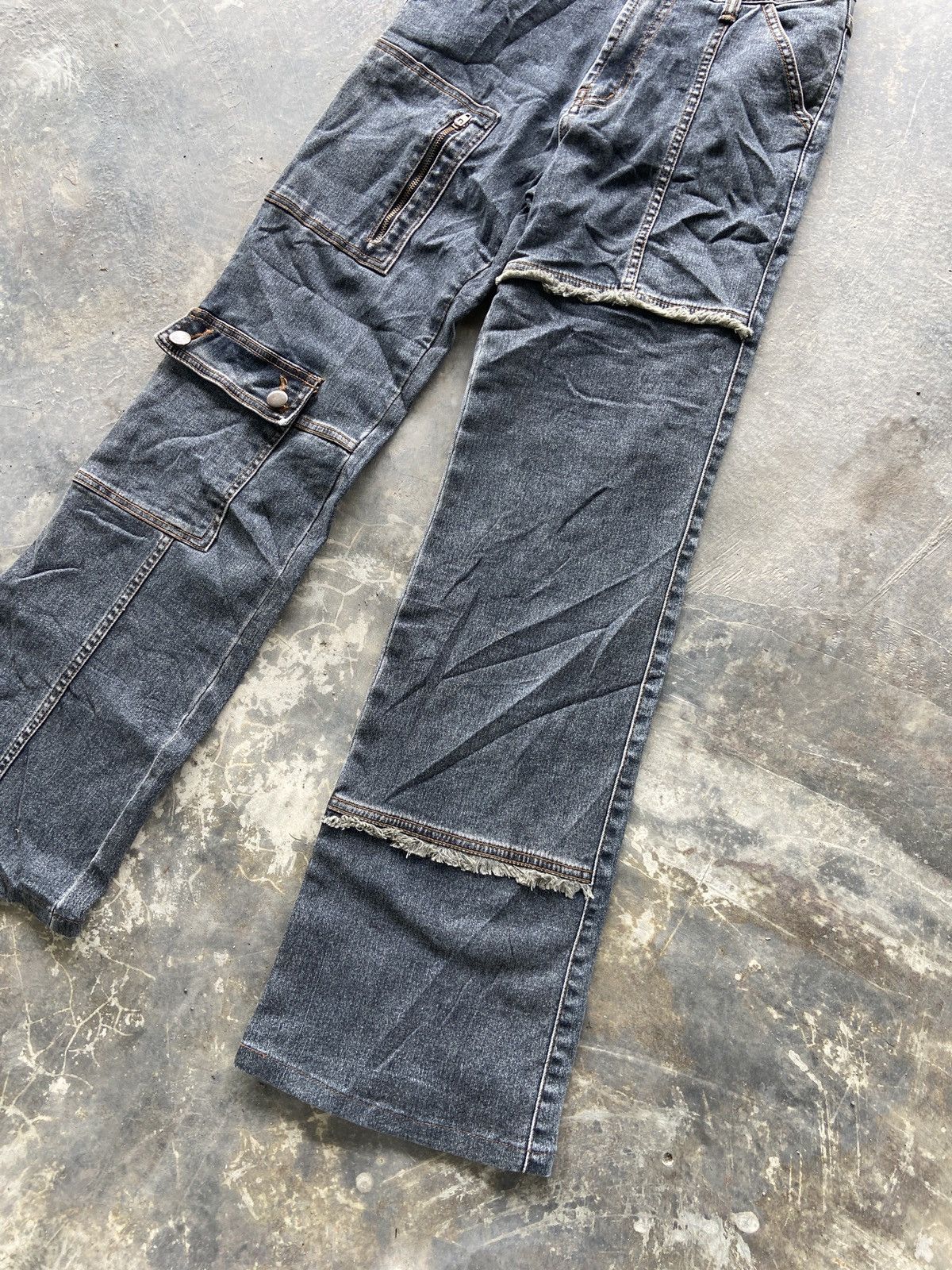 If Six Was Nine × Japanese Brand Crazy Design Cargo Denim Size US 26 / EU 42 - 6 Thumbnail