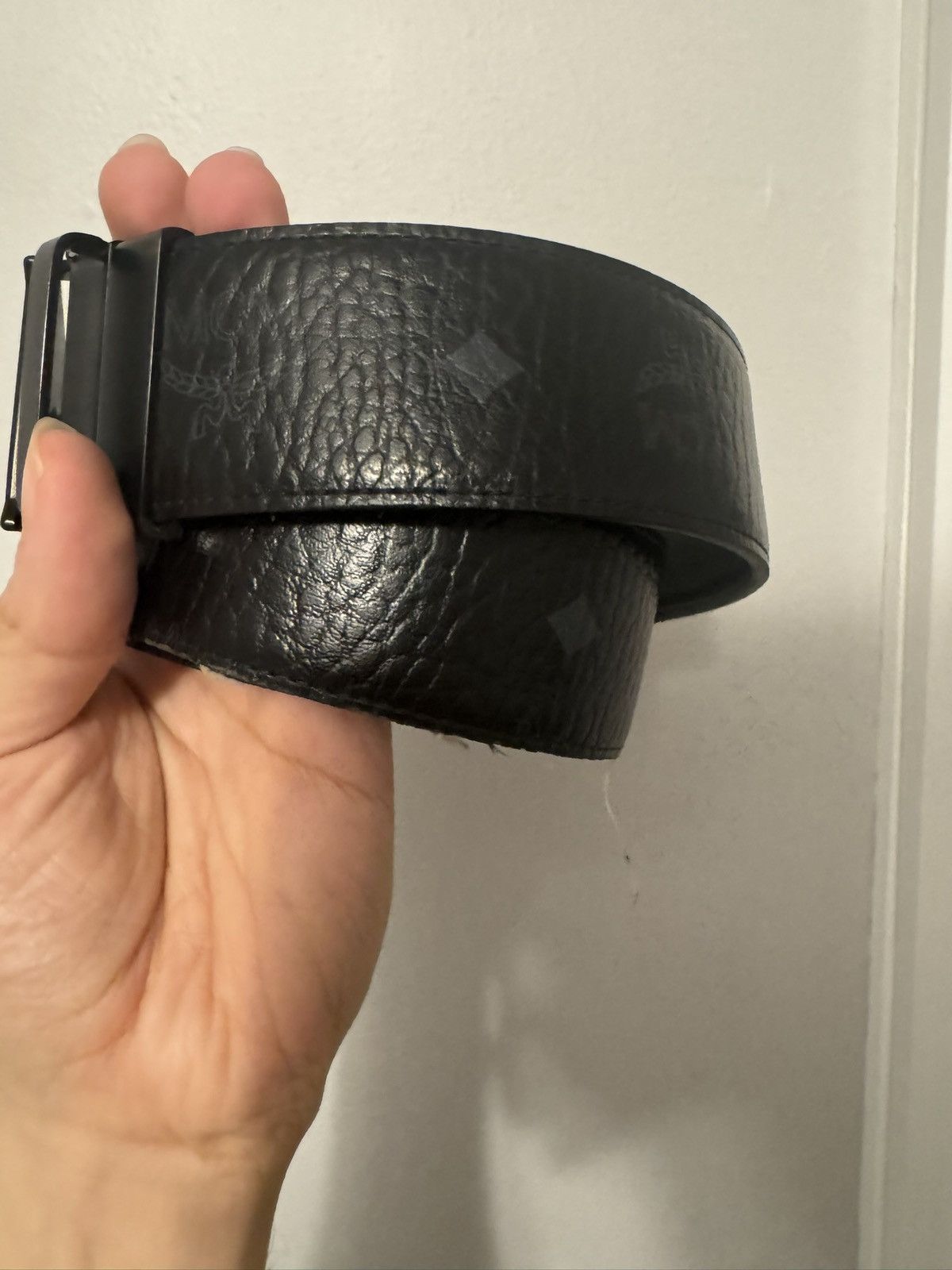 MCM MCM Belt Black Size 32 - 2 Thumbnail