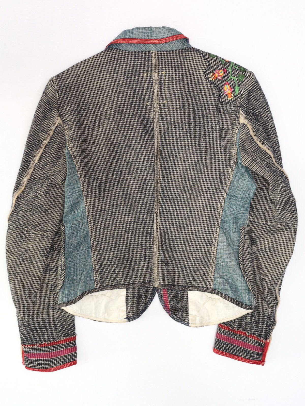 Marithe + Francois Girbaud Marithe Francois Girbaud Wool Cotton Printed Blazer Jacket Size M / US 6-8 / IT 42-44 - 9 Thumbnail