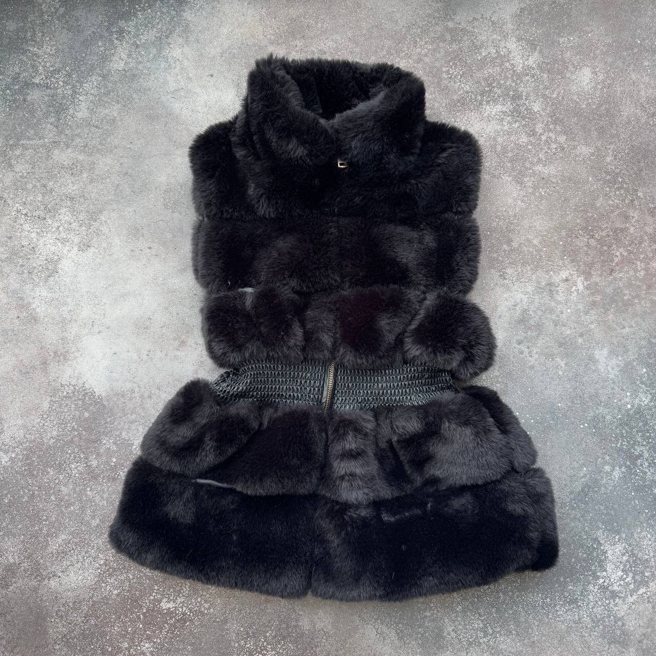 Hysteric Glamour × Japanese Brand Amazing Paris Vintage Y2K Sexy Black Faux Fur Vest Jacket Size M / US 6-8 / IT 42-44 - 1 Thumbnail