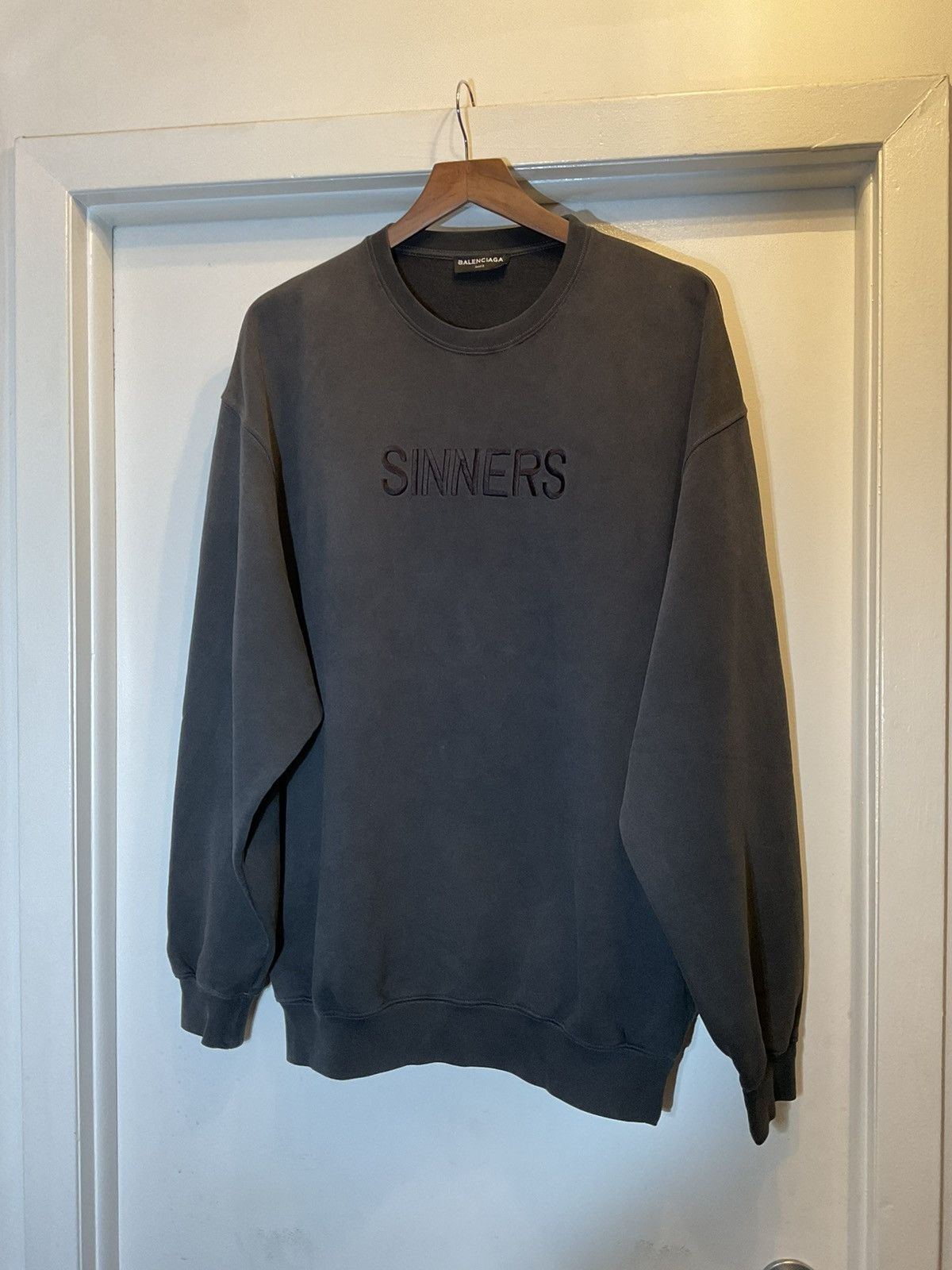 BALENCIAGA Sinners フーディ ブラック Balenciaga Sinners Hoodie | Grailed