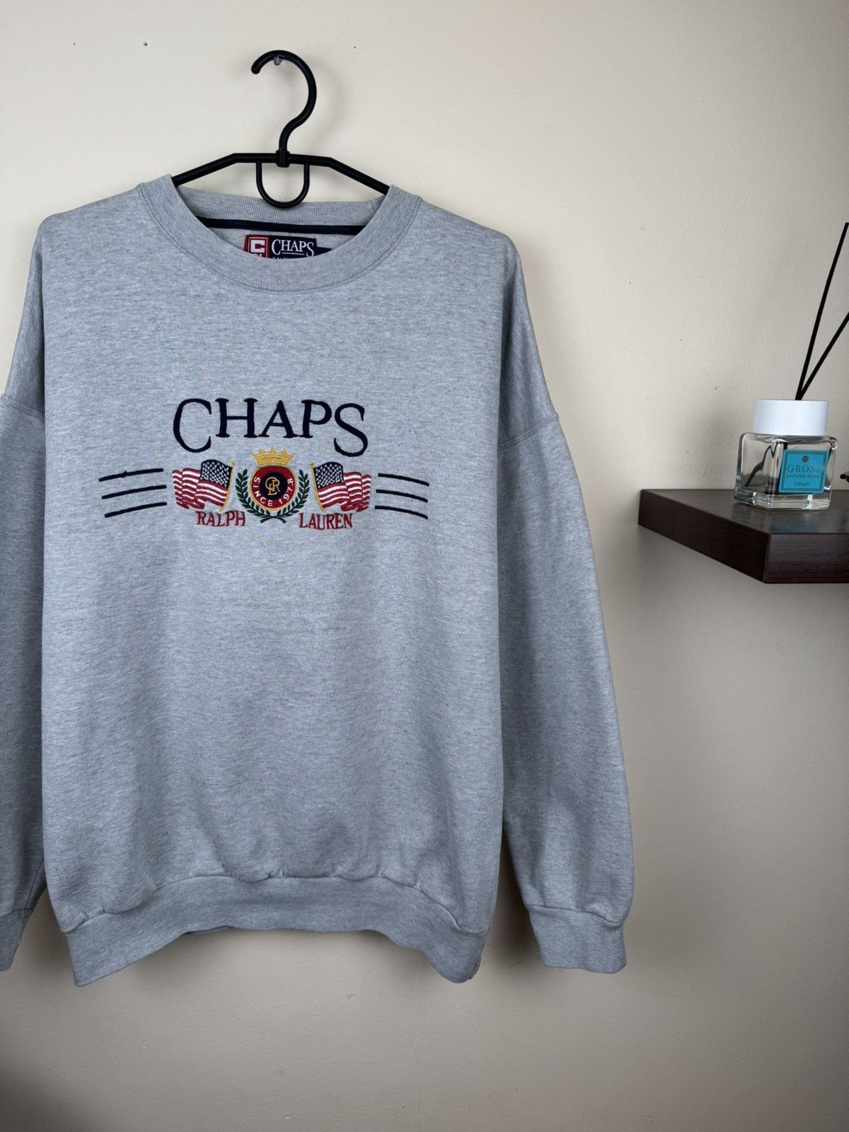 Chaps Ralph Lauren Vintage Chaps Ralph Lauren Sweatshirt Gray XL Streetwear Size US XL / EU 56 / 4 - 5 Thumbnail