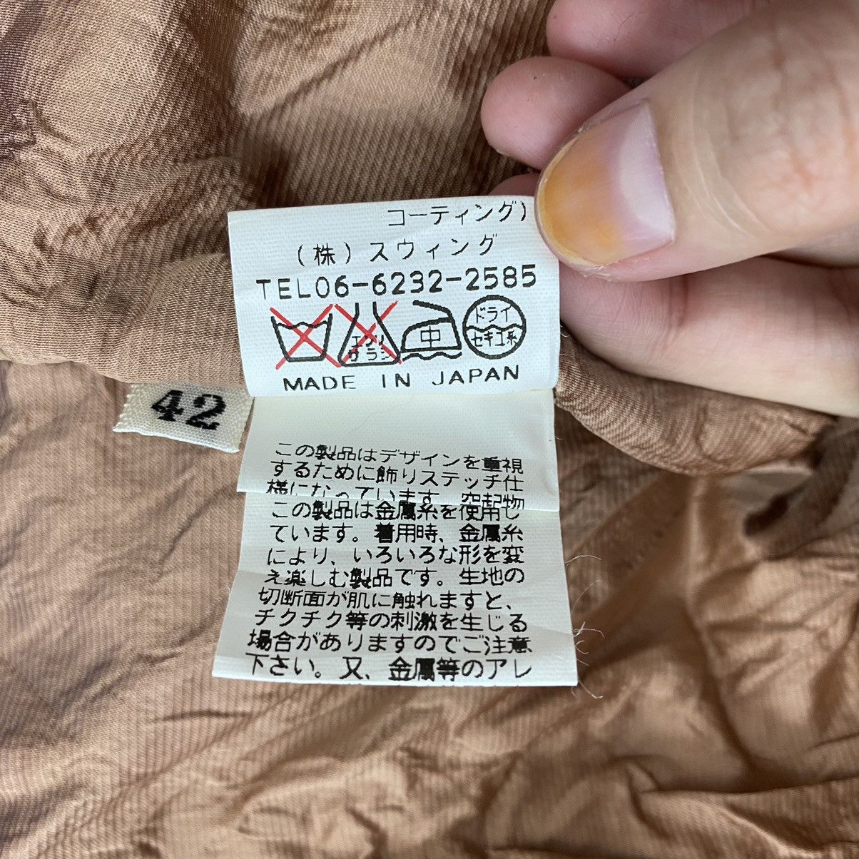 Japanese Brand × Vintage Vintage SWINSWING Japanese Brand Brown Coat Size S / US 4 / IT 40 - 7 Thumbnail