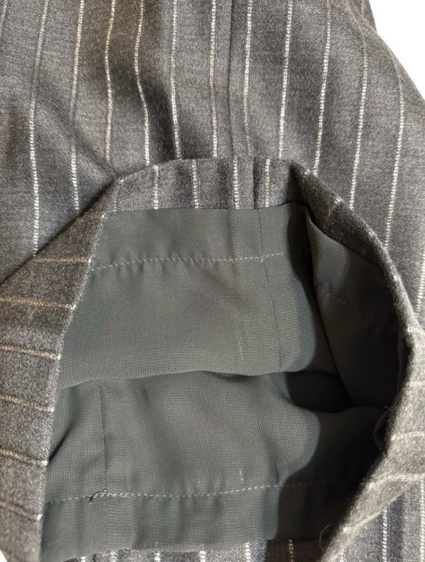 Armani Collezioni Armani Collezioni Pinstripe Wool-Blend Pants Size 16 (52 IT) Size 38" / US 16 / IT 52 - 6 Thumbnail