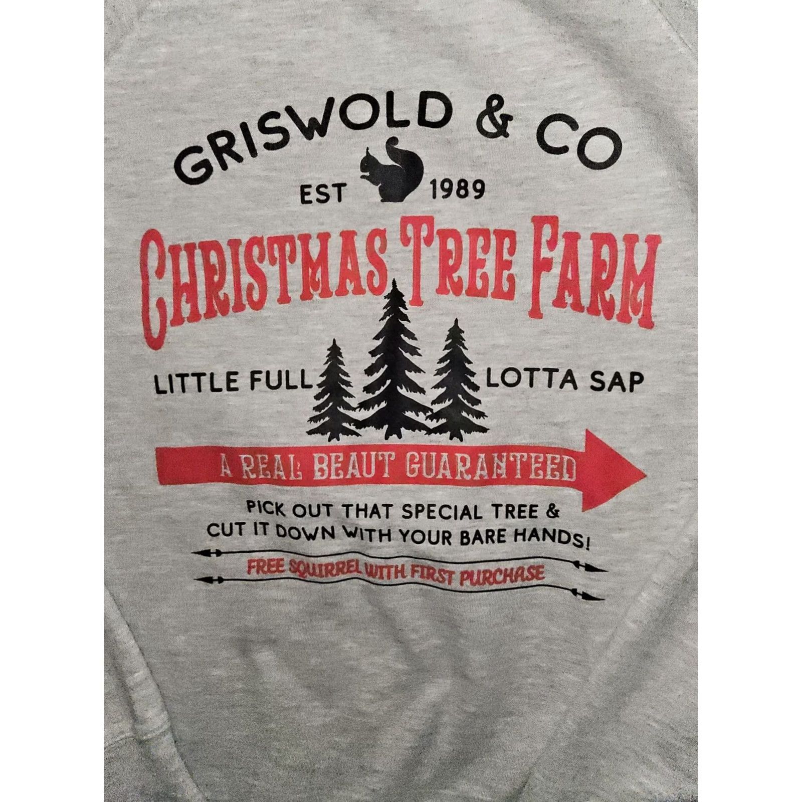 Vintage Griswald & Co Christmas Tree Sweatshirt Unisex 2XL Gray Graphic Print Holidays Men Size US XXL / EU 58 / 5 - 4 Thumbnail