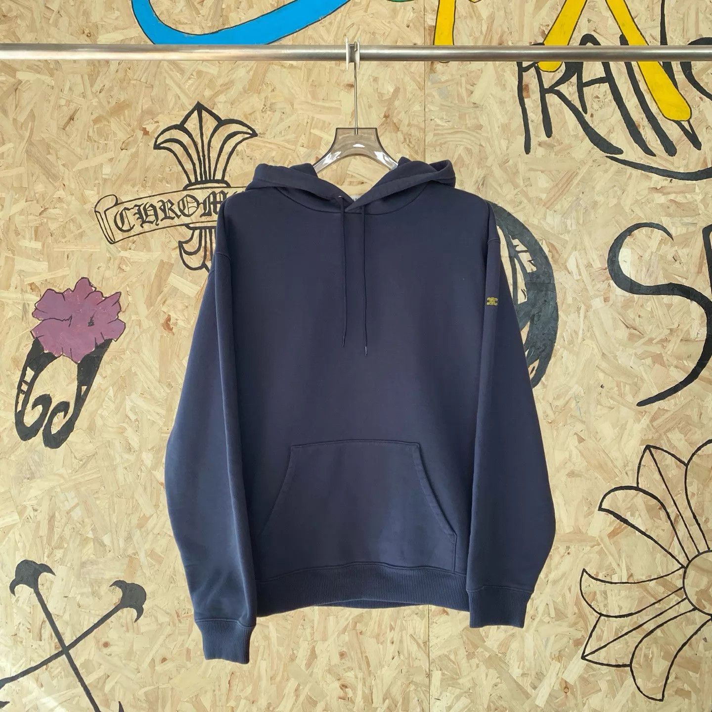 Celine CELINE TriomphePARIS Men’s Oversized Hoodie with Drawstring Size US L / EU 52-54 / 3 - 1 Thumbnail