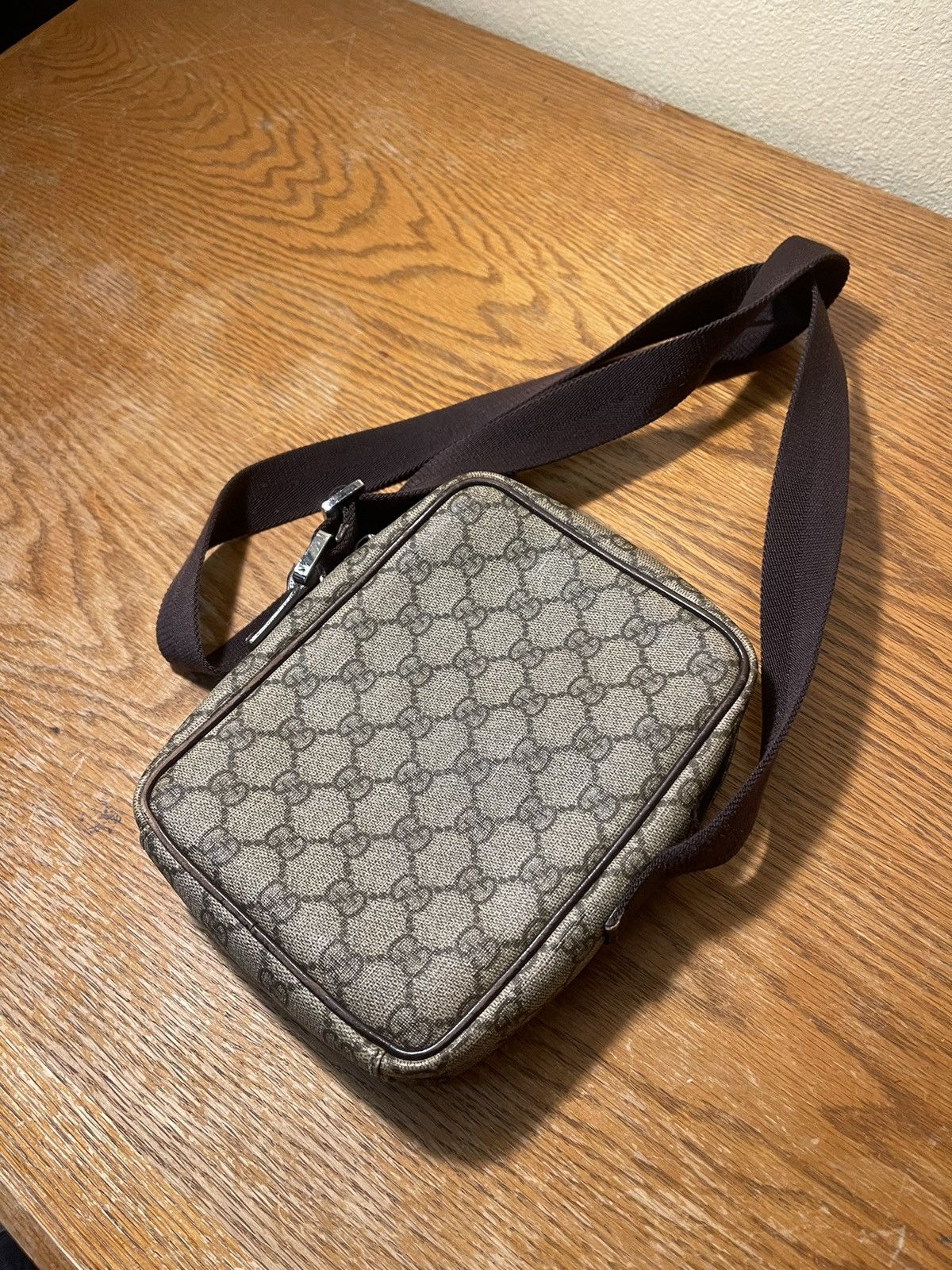 Gucci Gucci GG Coated Canvas Shoulder Bag 122754 Size ONE SIZE - 3 Thumbnail