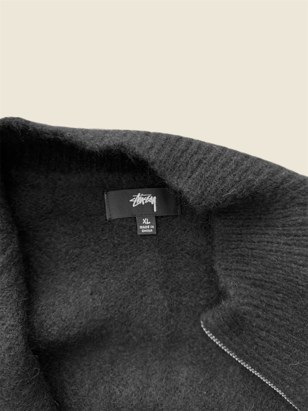 Stussy Stüssy Full Zip Brushed Merino Sweater Size US XL / EU 56 / 4 - 2 Thumbnail