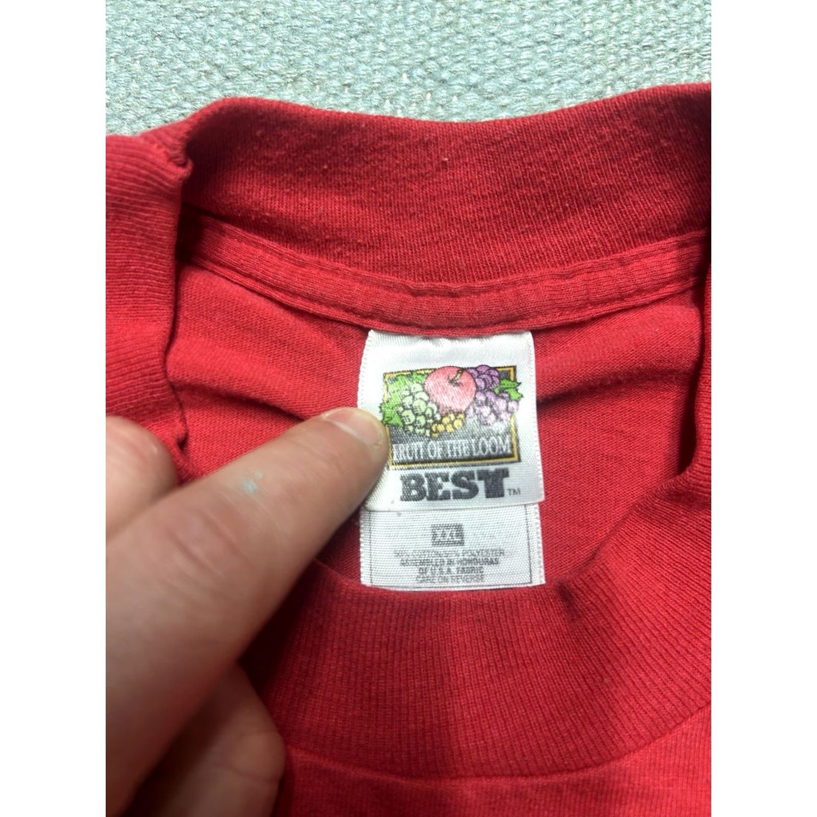 Vintage VINTAGE 90s Detroit Red Wings T-Shirt Hockey Single Stitch NHL Big Logo 2XL Mens Red Shirt Size US XXL / EU 58 / 5 - 6 Thumbnail