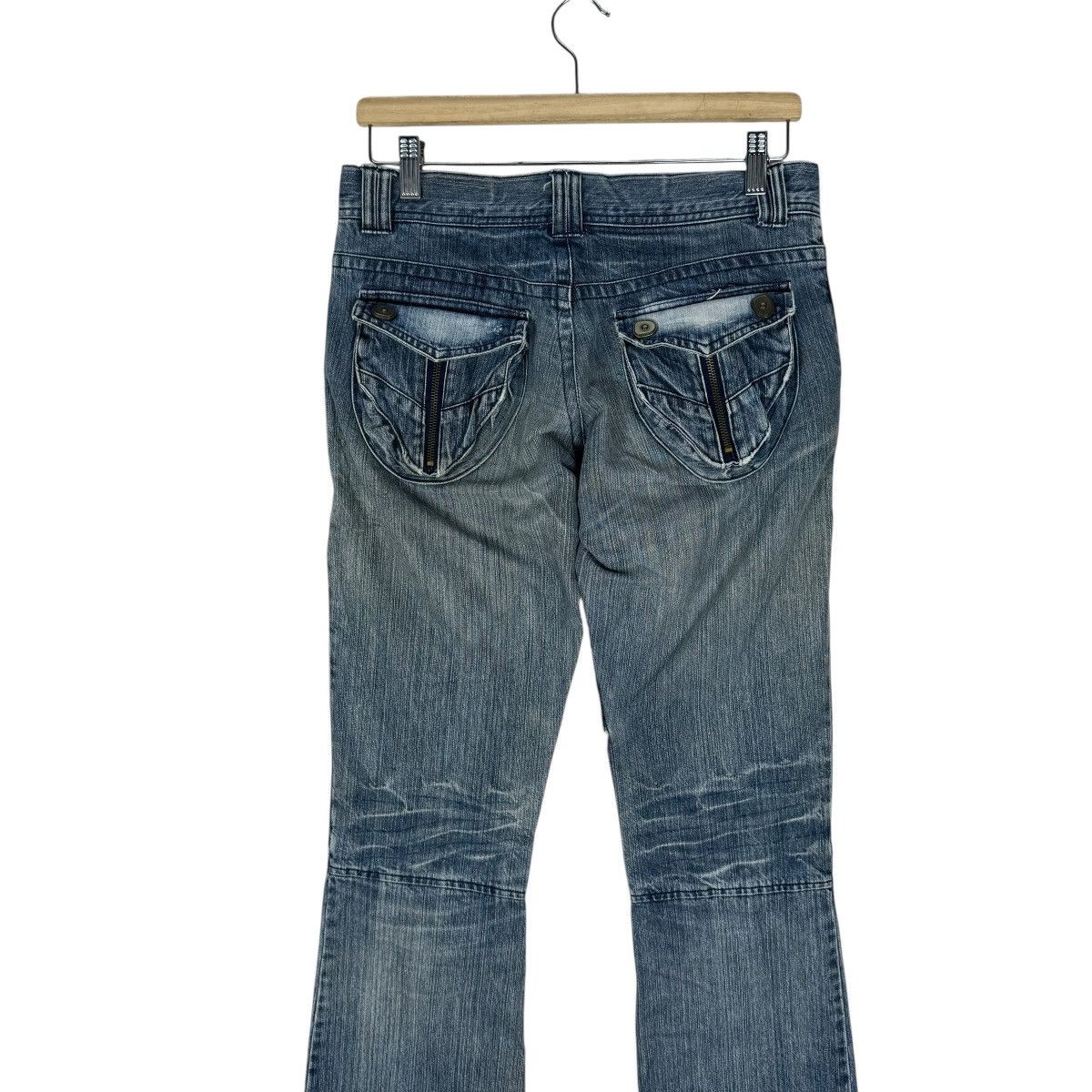 If Six Was Nine ☀️ON SESSION GOTHIC DENIM JEANS FLARE PANTS Size 32" / US 10 / IT 46 - 7 Thumbnail