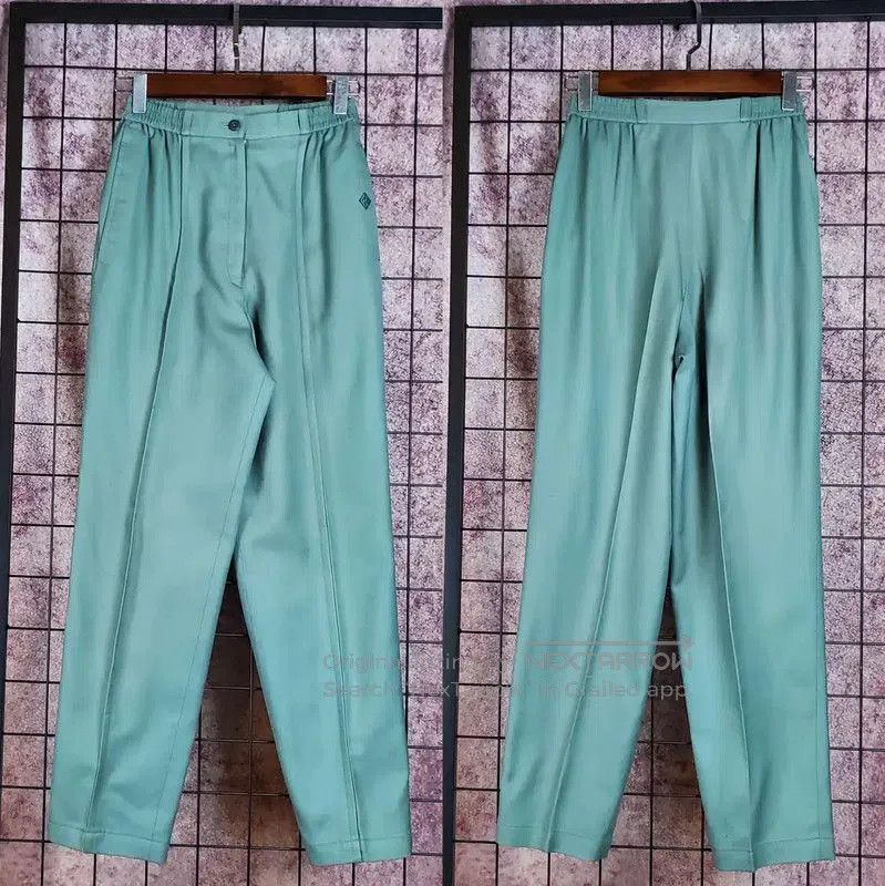 Dior Dior Spring Autumn Green Wool Embroidered Pants . Size 22" - 1 Thumbnail