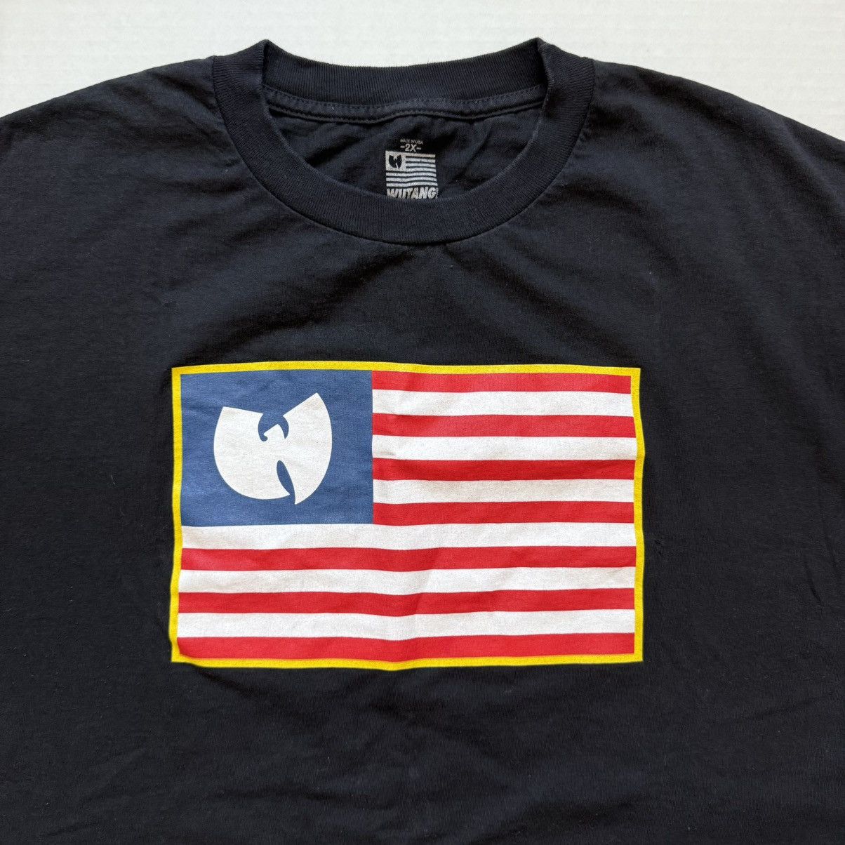 Wu-Tang Clan 🔴Wu-Tang Shirt Size 2XL Iron Flag Wu-Wear Rza U-God Gza Size US XXL / EU 58 / 5 - 2 Thumbnail