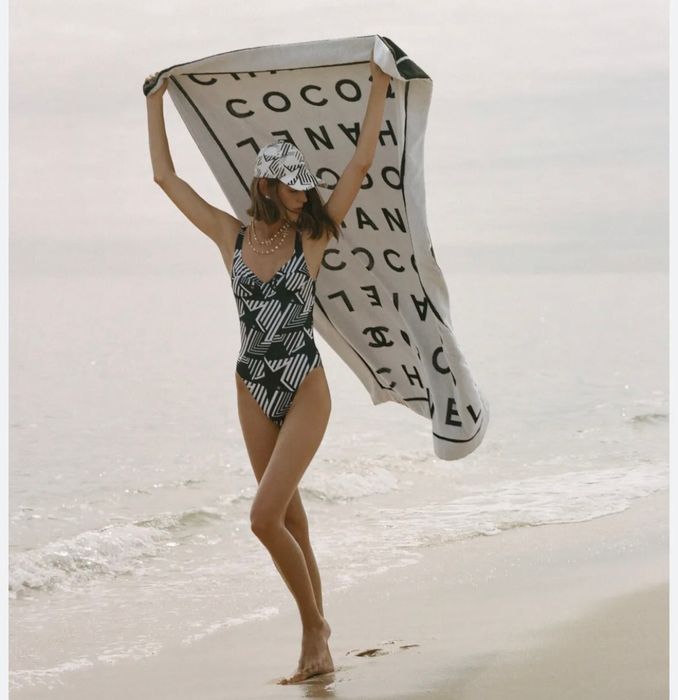 Chanel BNWT Chanel swim suit coco beach sz 38