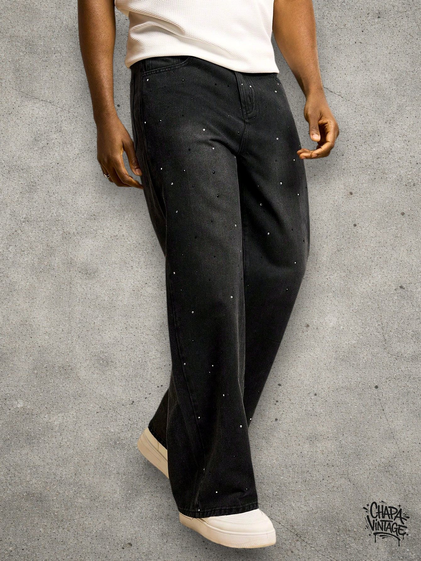 Vintage Washed dark gray jeans Size US 32 / EU 48 - 4 Thumbnail