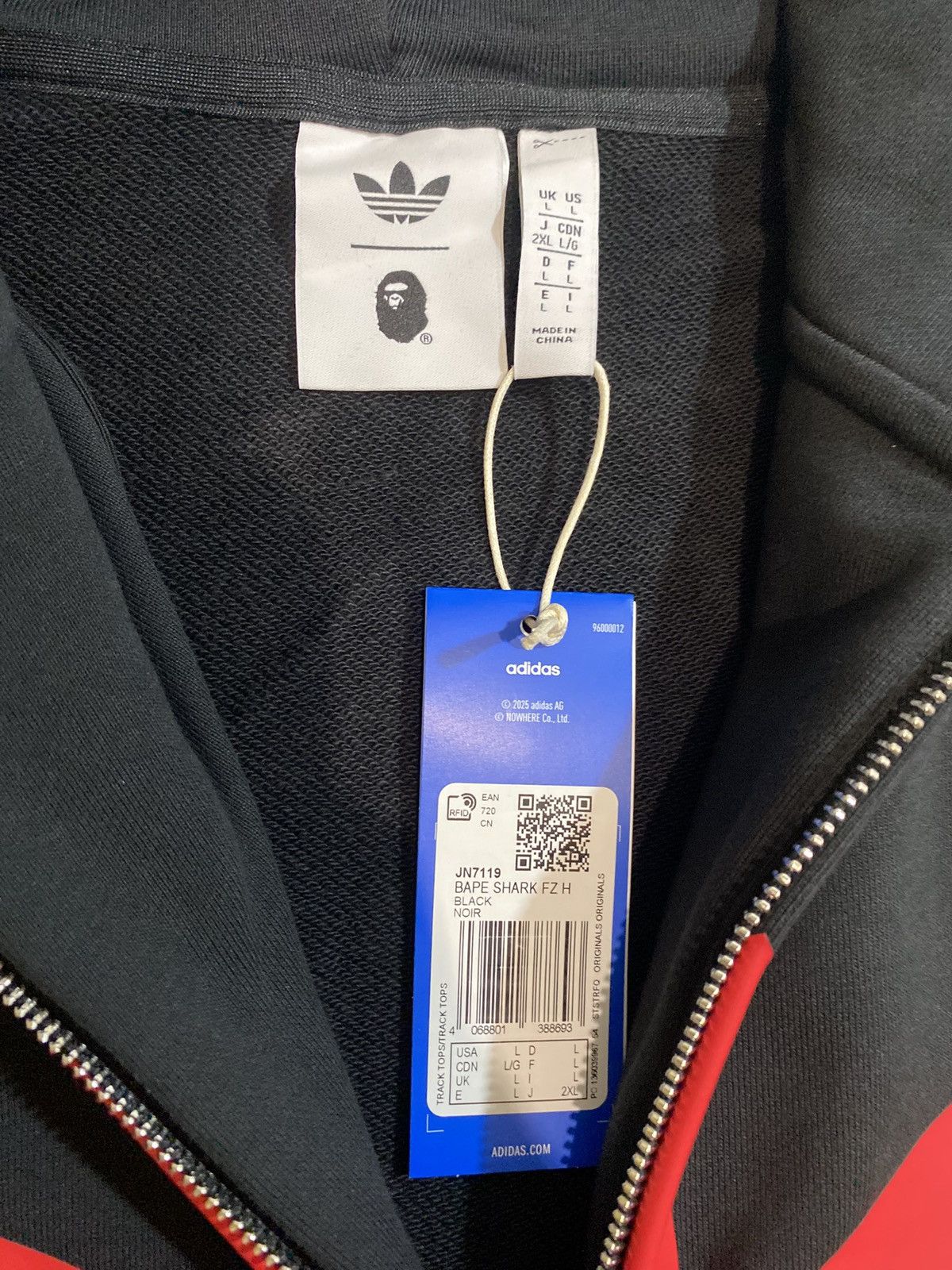 Bape Adidas X Bape Shark Hoodie Size US L / EU 52-54 / 3 - 9 Thumbnail