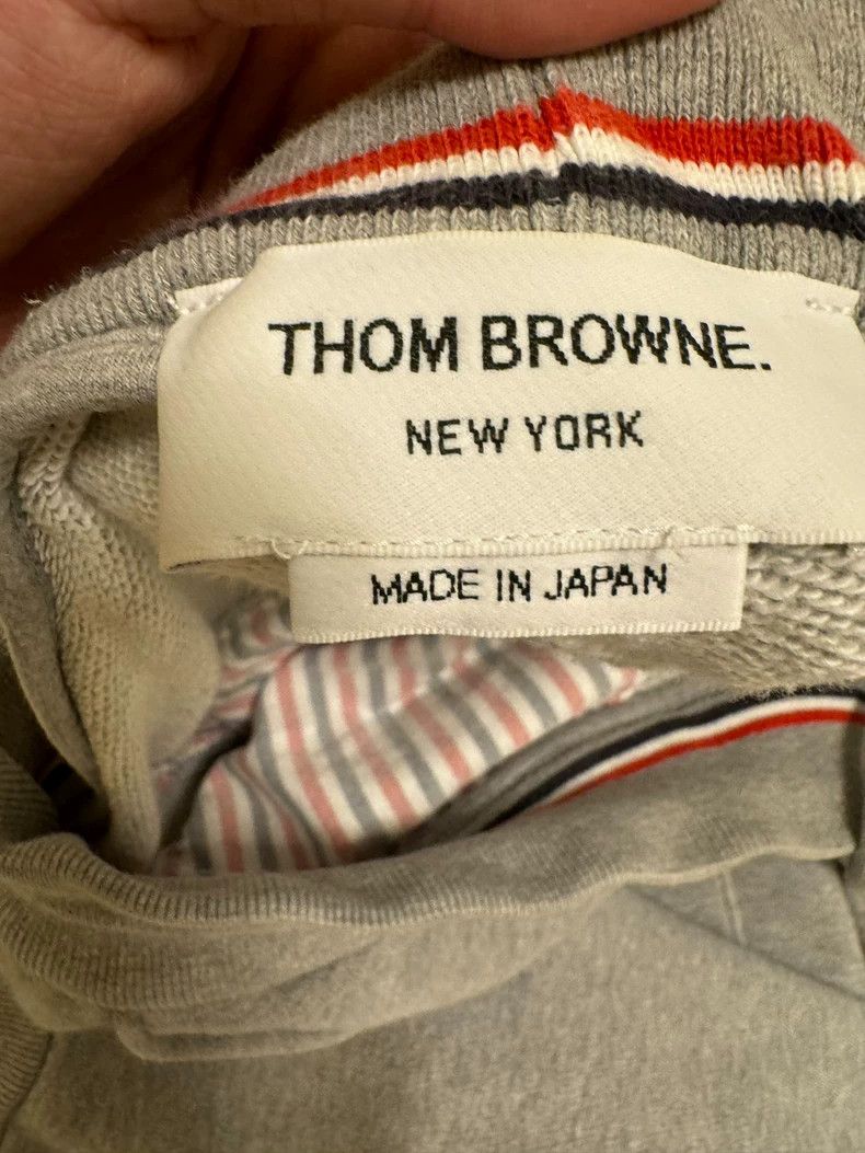 Thom Browne Thom browne Size1 Gray knitted pattern logo sweatpants Size US 27 - 3 Thumbnail