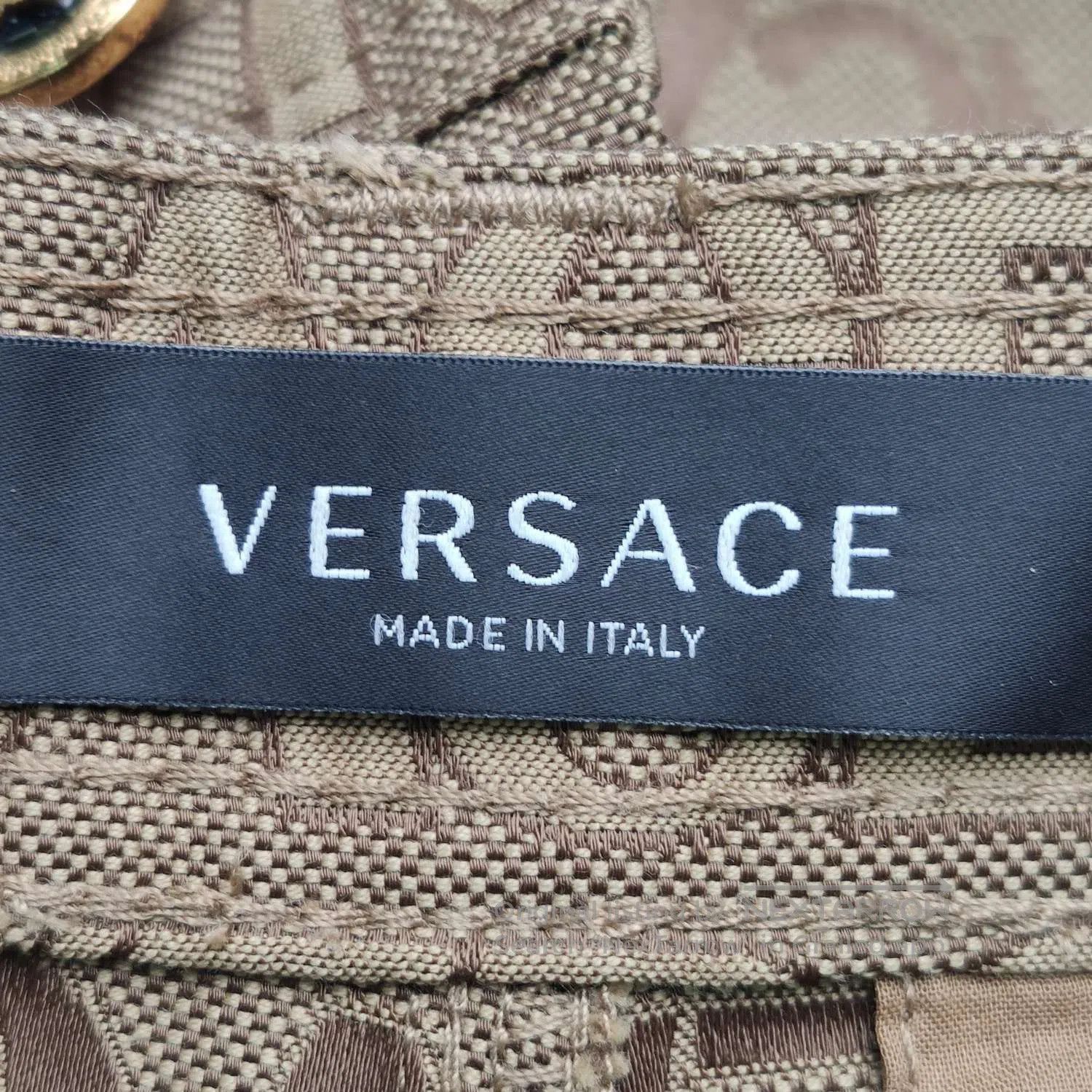 Versace Versace Blue Denim Jacket with Gold Buttons. Size US M / EU 48-50 / 2 - 5 Thumbnail