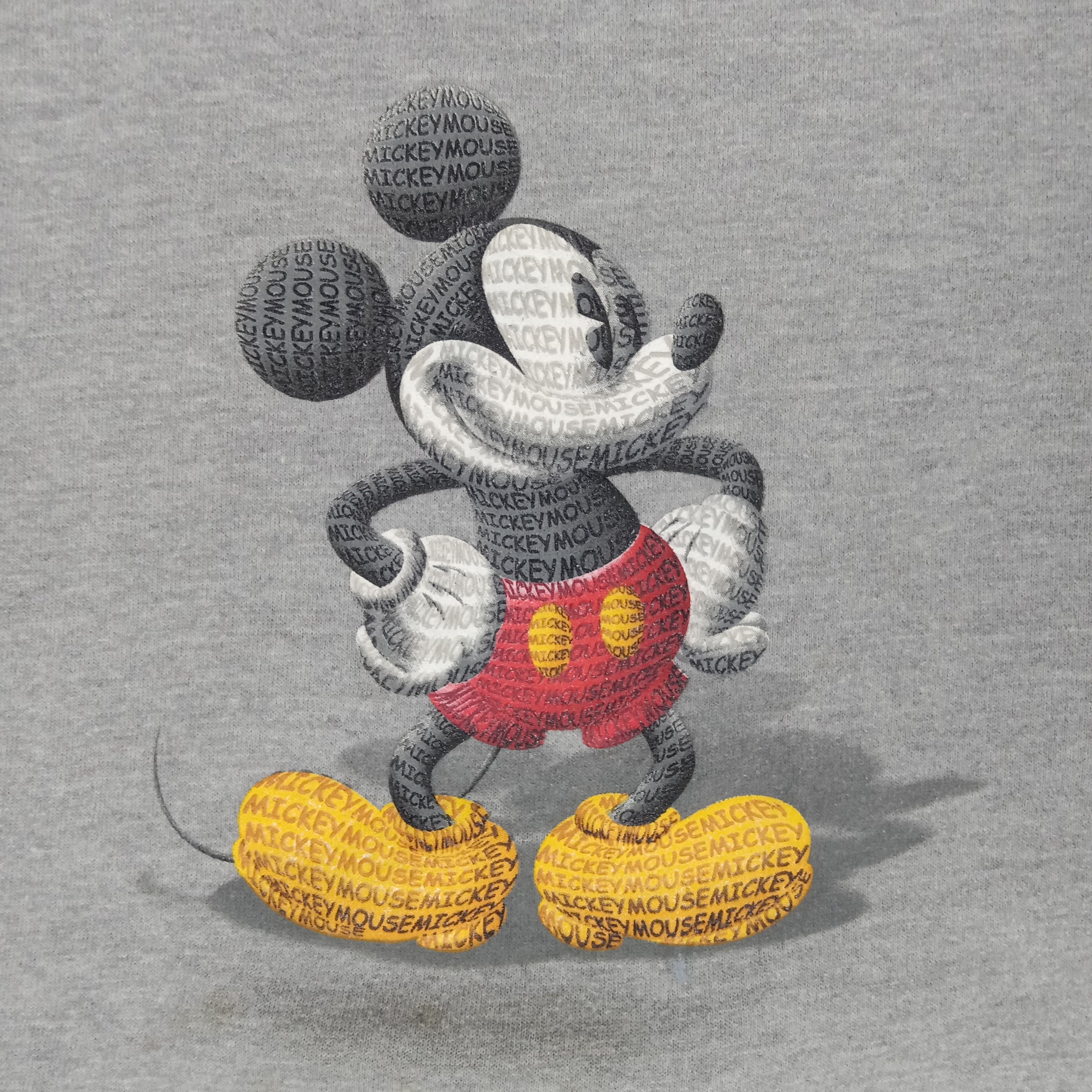 Disney × Mickey Mouse × Vintage Disney Mickey Mouse Cartoon Baggy Sweatshirt Size US XXL / EU 58 / 5 - 2 Thumbnail