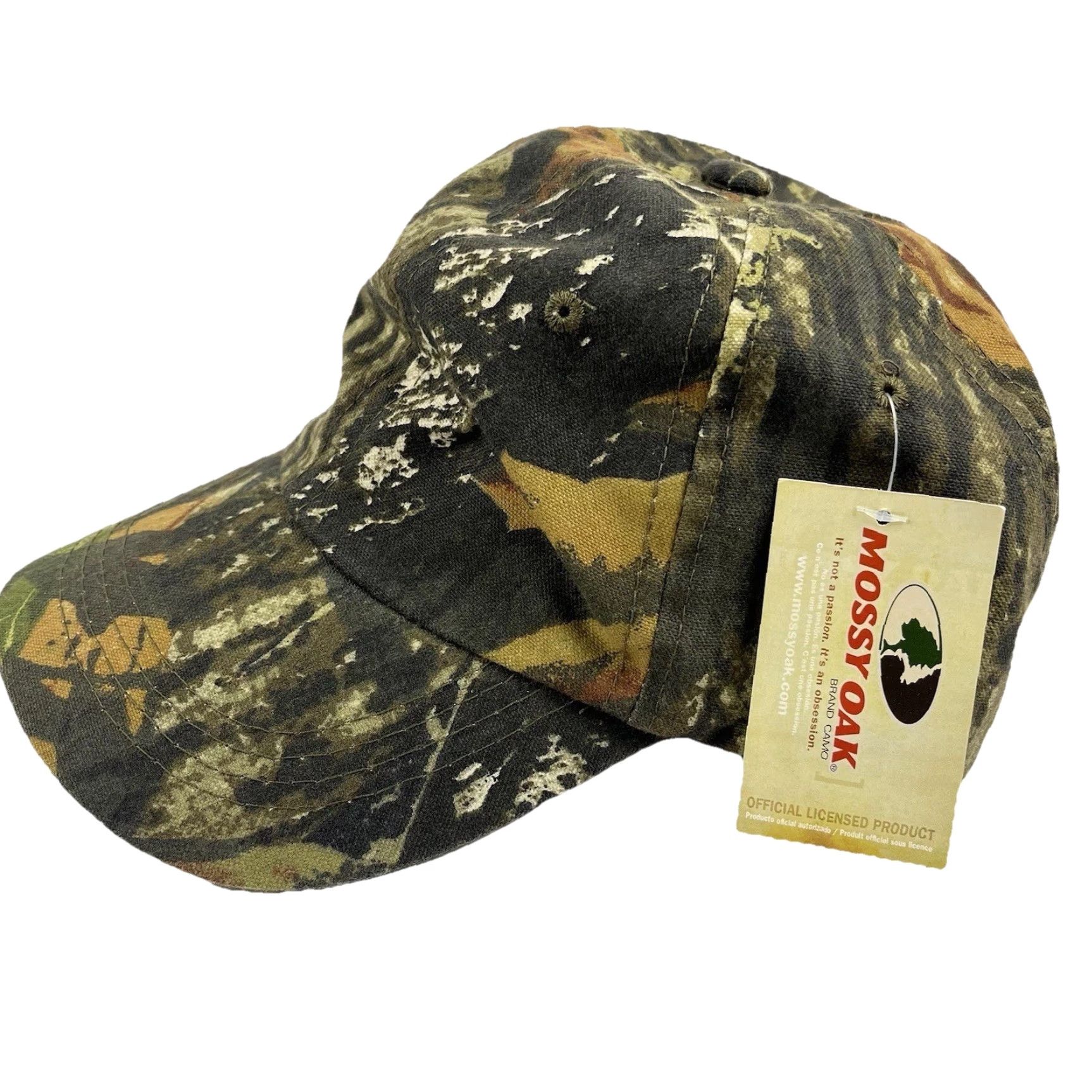 Vintage Mossy Oak Camouflage Hunting Cap Adjustable Hat No Logo Outdoor Cap Men Baseball Cap Strapsback Cotton/Polyester Camouflage Outdoors New Size ONE SIZE - 2 Thumbnail