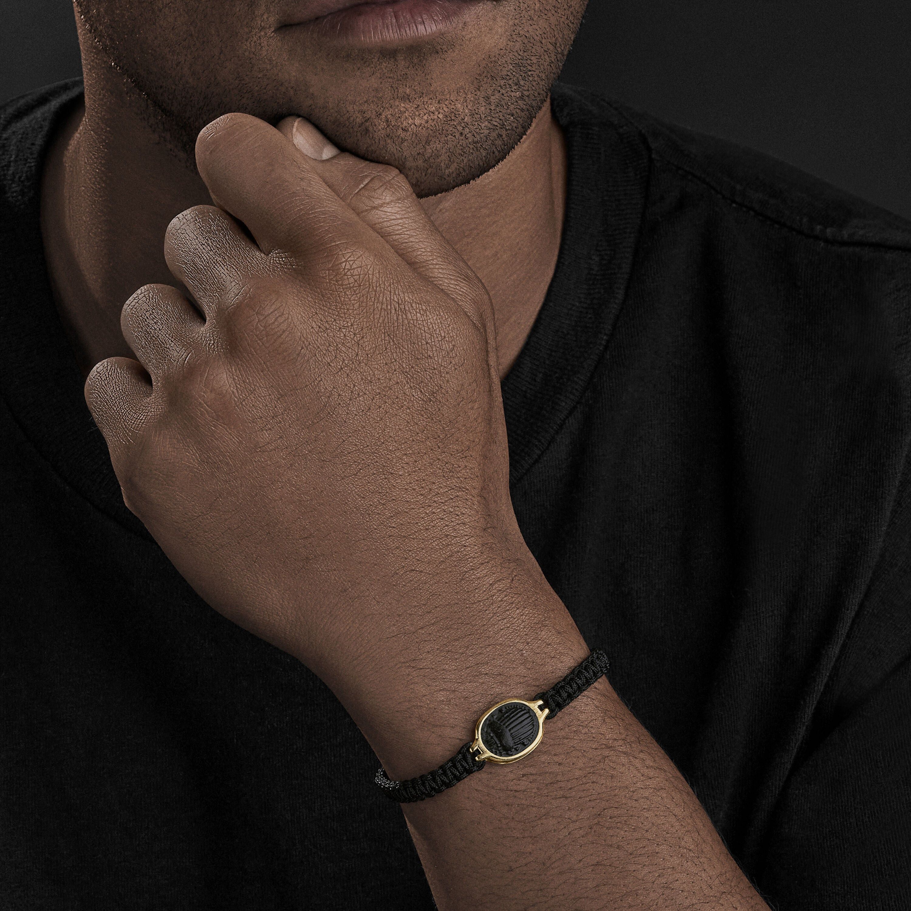 David Yurman o1w1db10526 B25841M /Size: M/Cairo Bracelet in Black/Golden Size ONE SIZE - 3 Thumbnail
