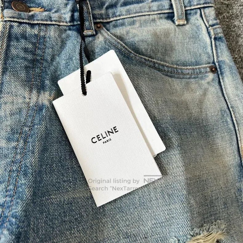 Celine Celine Distressed Wash Denim Pants. Size US 32 / EU 48 - 5 Thumbnail