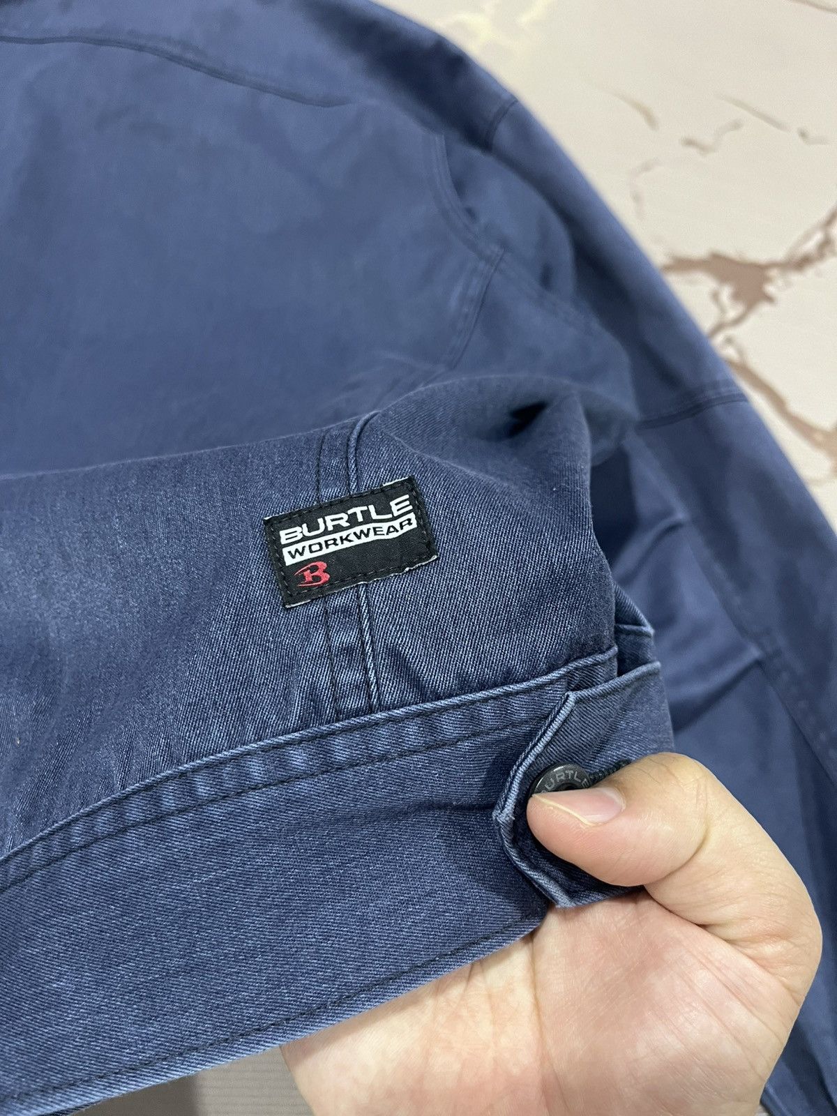 Japanese Brand Burtle Workwear Utility Zip Jacket Navy Japan Size US M / EU 48-50 / 2 - 14 Thumbnail