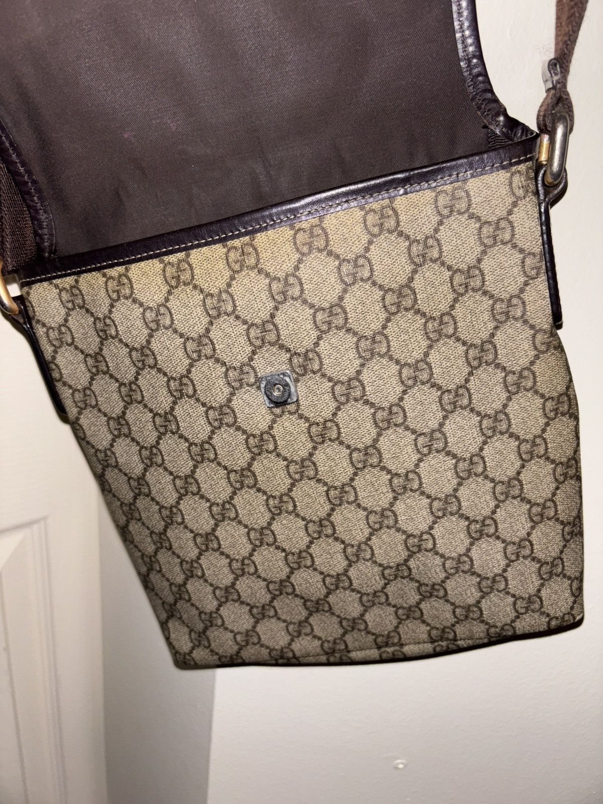 Gucci Gucci GG Supreme Monogram Small Crossbody Flap Shoulder Bag Size ONE SIZE - 15 Thumbnail