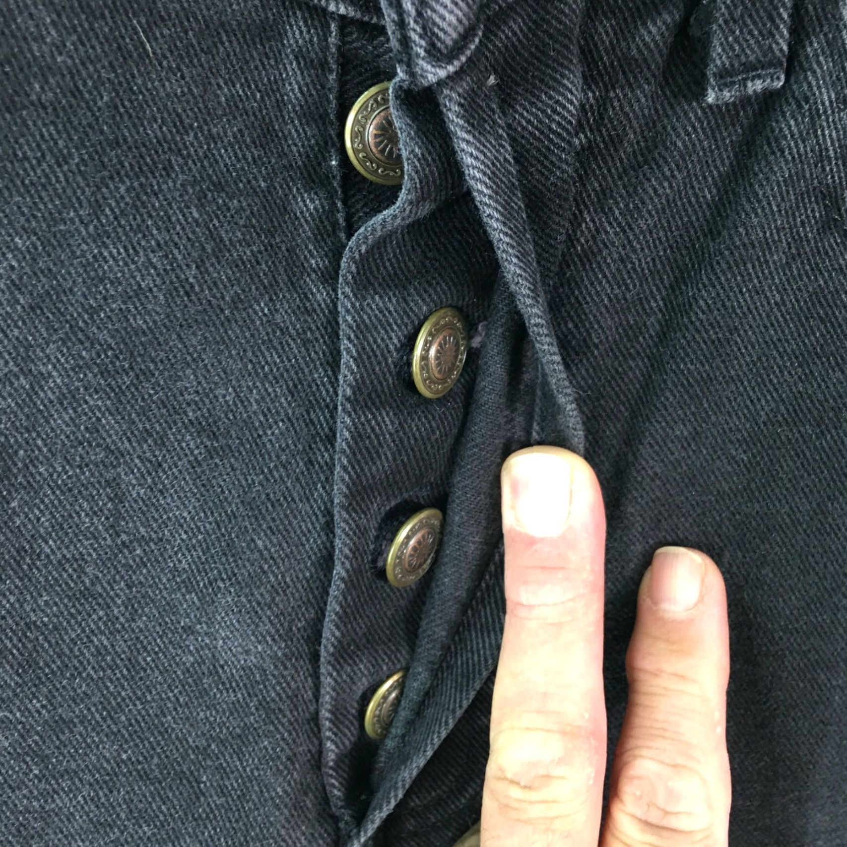 Denime VINTAGE Bulldog Women's Dark Wash Denim Jeans Size 7/8 Straight High Rise Blue 5-Pocket Casual Regular Fit Size 28" / US 6 / IT 42 - 7 Thumbnail