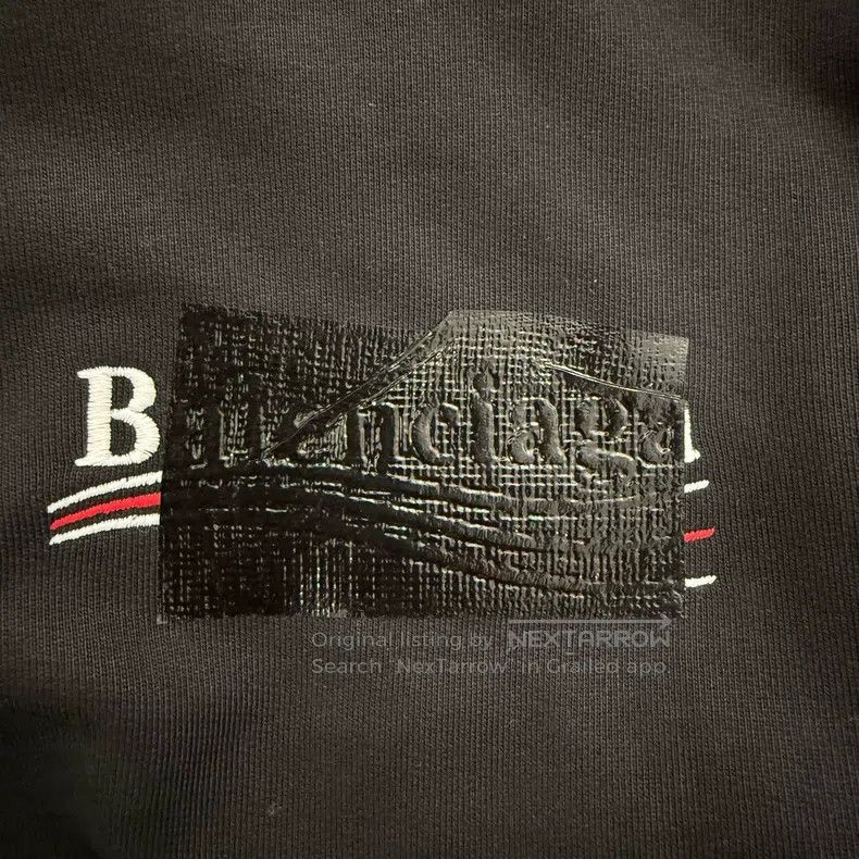 Balenciaga Balenciaga Black Coke Wave Print Tape Hoodie Size US M / EU 48-50 / 2 - 7 Thumbnail