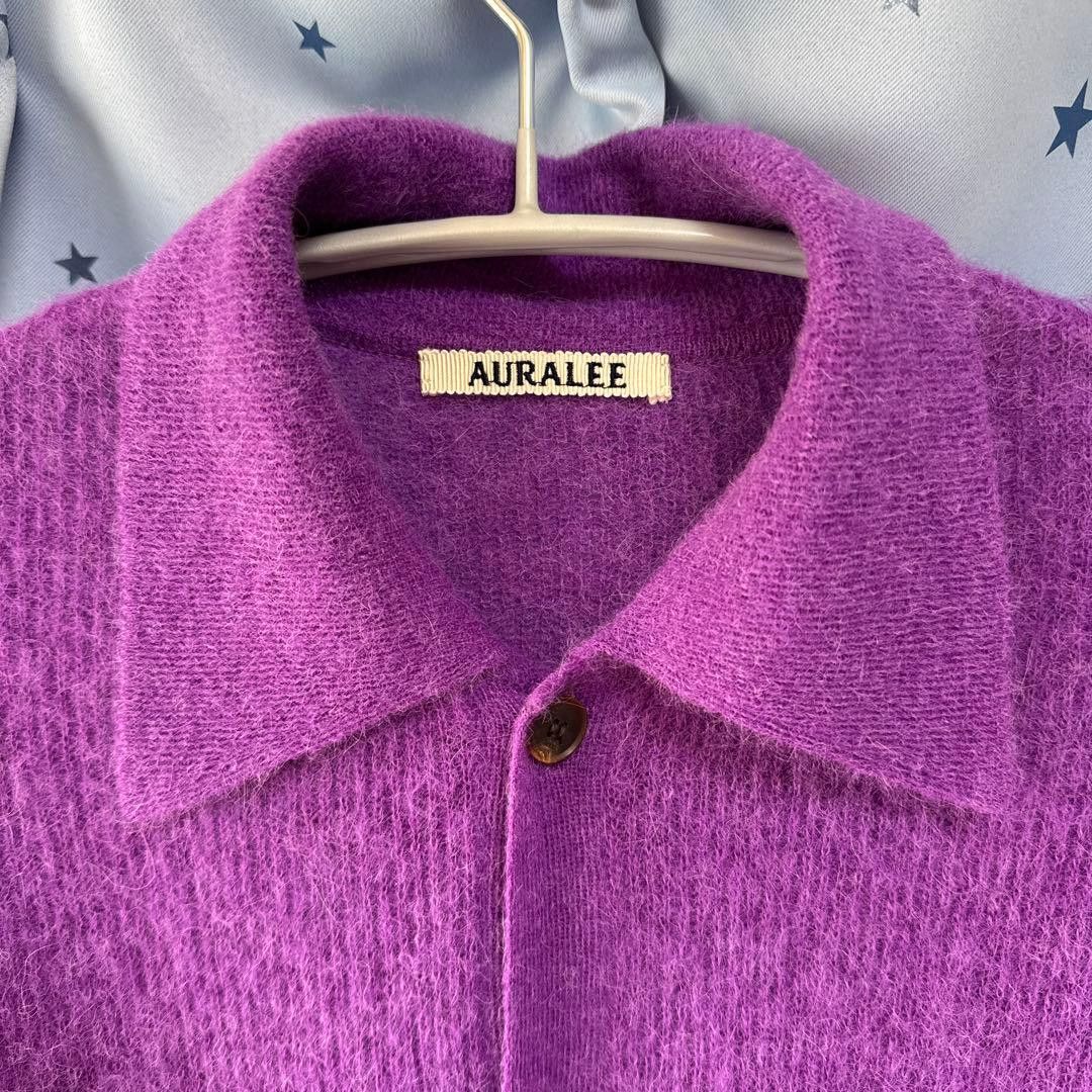 Auralee AURALEE BABY SURI ALPACA SHEER KNIT SHIRT CARDIGAN 3 Size US L / EU 52-54 / 3 - 3 Thumbnail