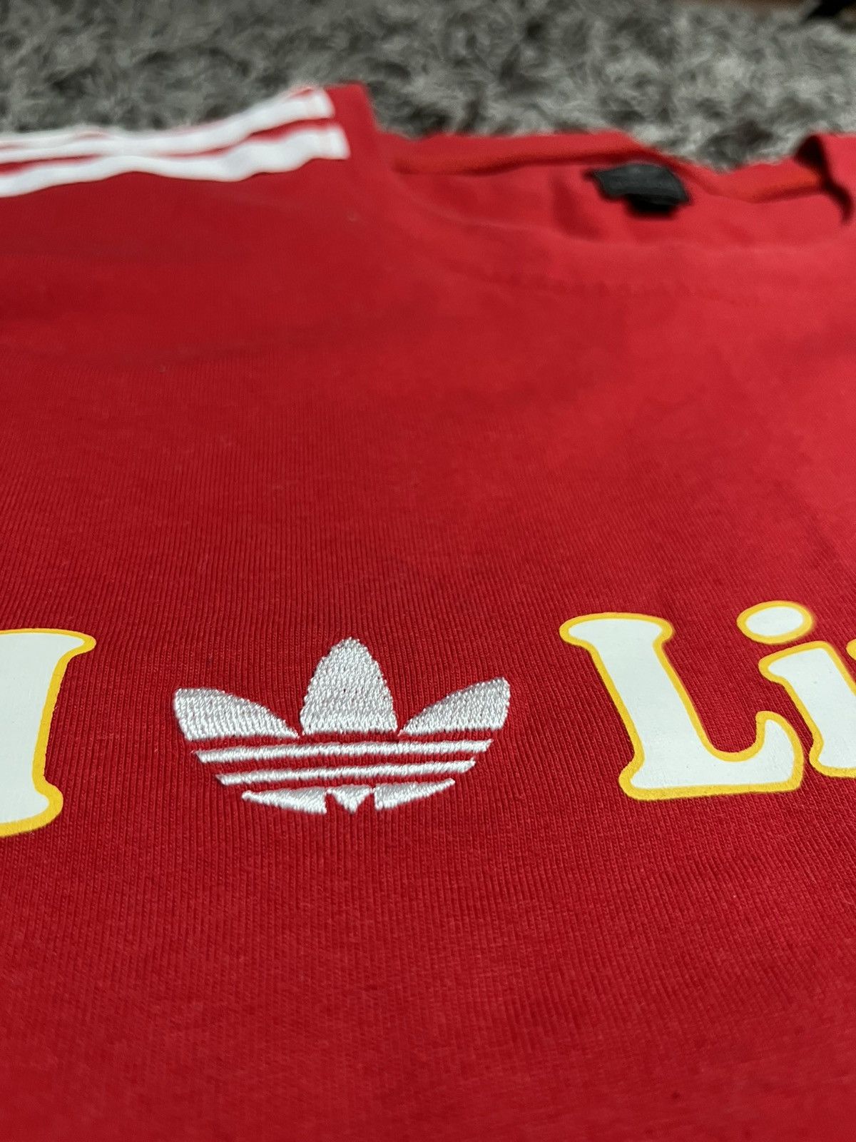 Adidas Vintage 2007 Adidas x Liverpool FC "I ❤️Liverpool" Tee Size US XL / EU 56 / 4 - 4 Thumbnail