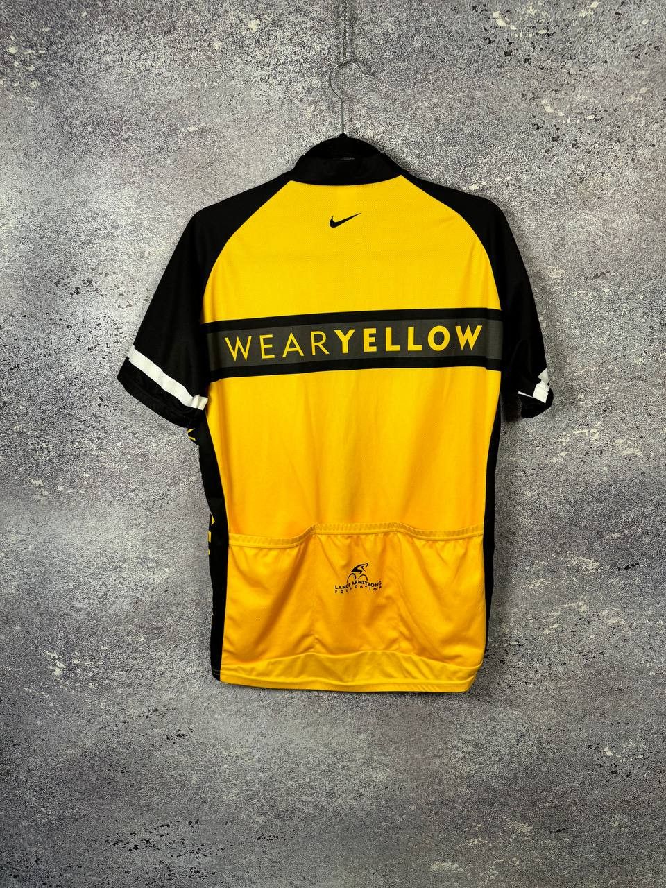Bicycle × Nike × Vintage NIKE LIVESTRONG Cycling Jersey 3/4 Zip Men's Made In USA Size US XL / EU 56 / 4 - 2 Thumbnail
