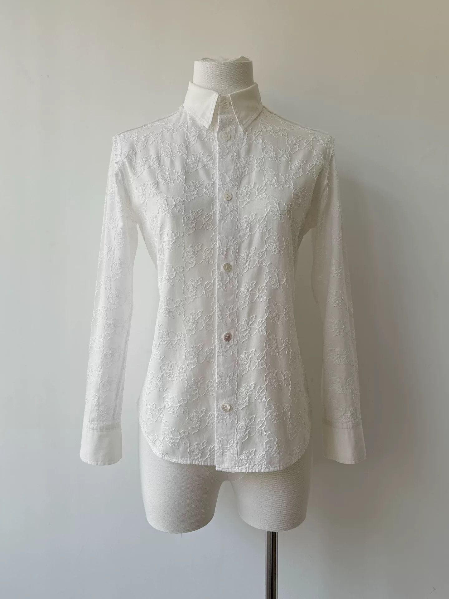 Y's Yohji Yamamoto Y's 90s Embroidered Shirt Size S / US 4 / IT 40 - 1 Thumbnail