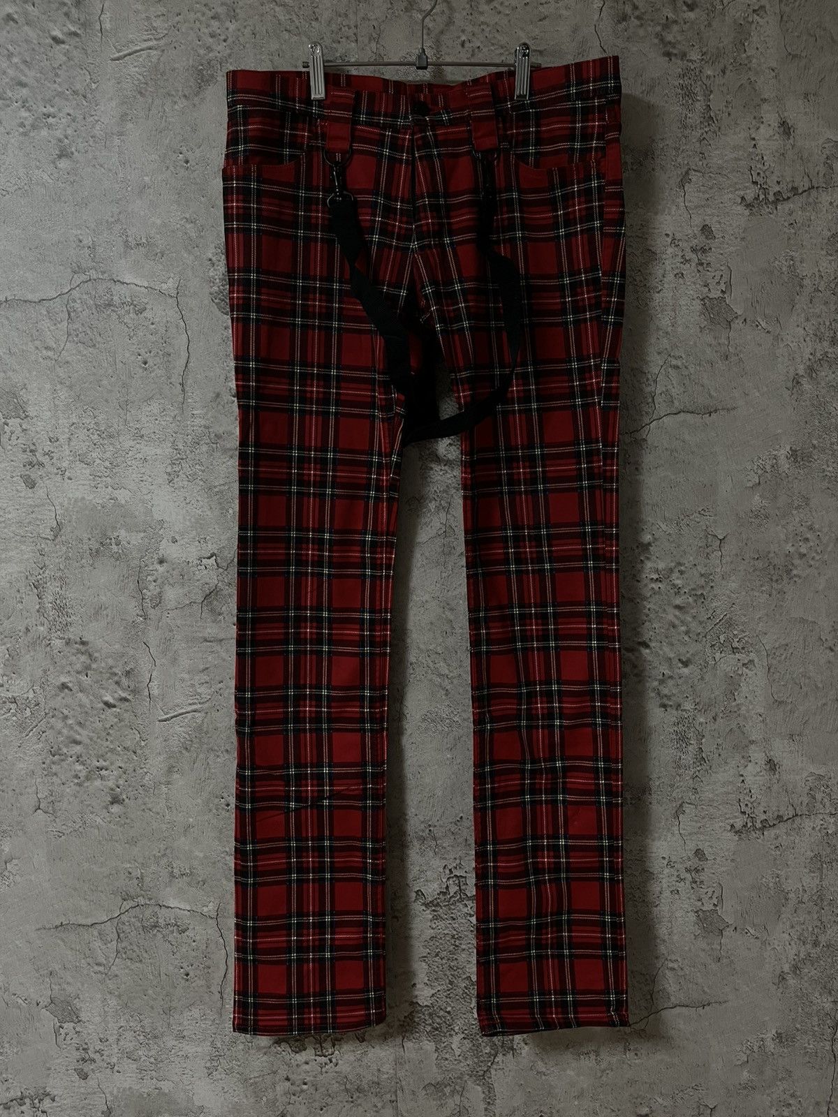 Number (N)ine Number (N)ine Archive Bondage Plaid Check Pants Size US 32 / EU 48 - 2 Thumbnail