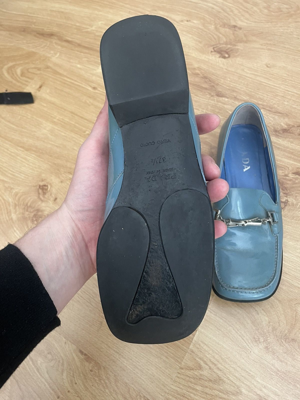 Prada Prada shiny leather loafer SS99 Size US 7.5 / IT 37.5 - 3 Thumbnail