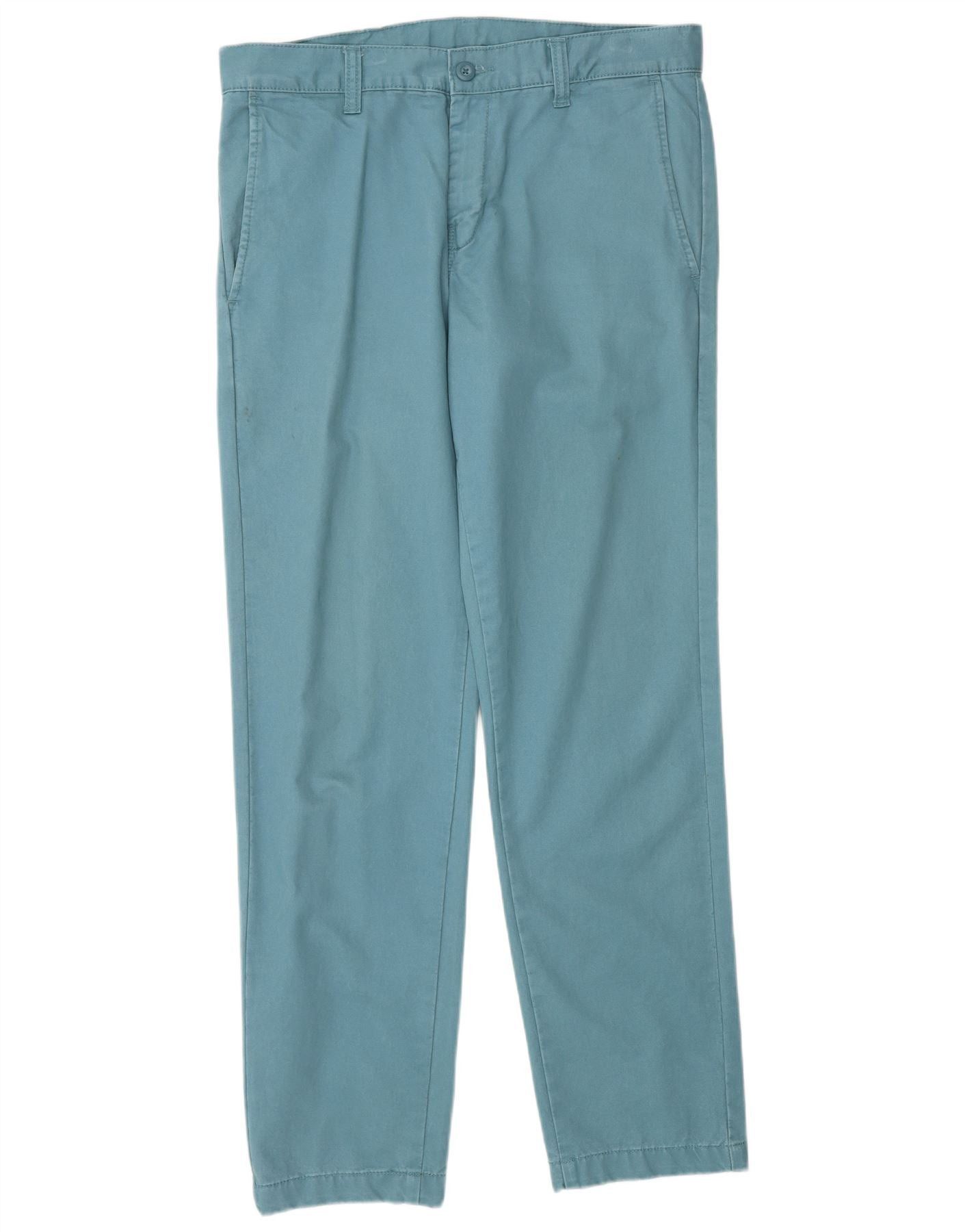 Carhartt Mens Straight Chino Trousers W30 L32 Blue Cotton Size US 30 / EU 46 - 1 Thumbnail