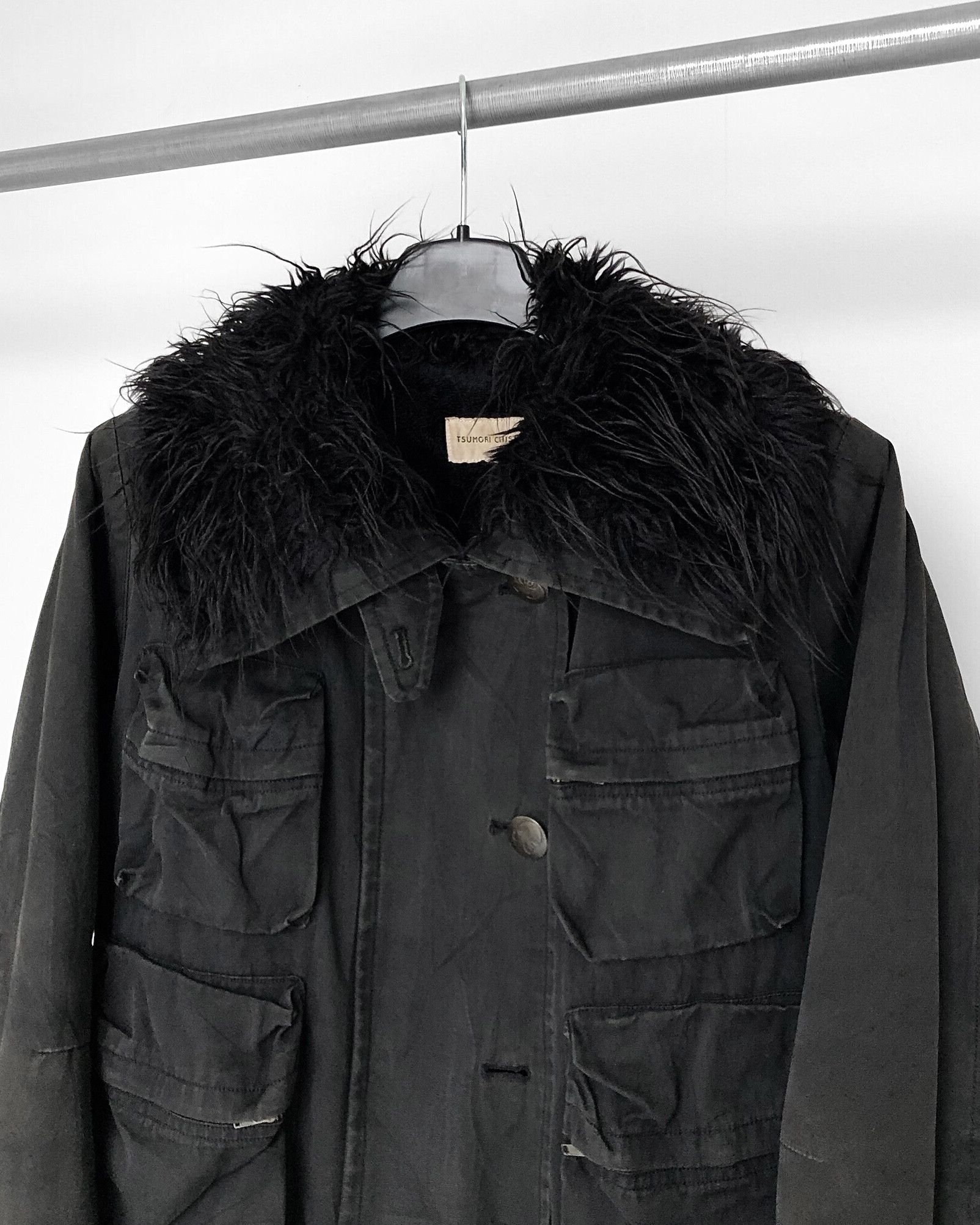 Tsumori Chisato 1990s Tsumori Chisato Cropped Military Jacket Size US M / EU 48-50 / 2 - 2 Thumbnail