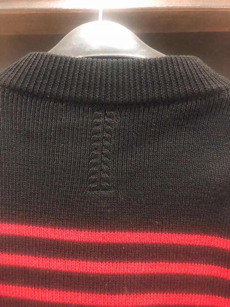 Saint Laurent Paris SLP Striped Sweater with Button Details-2507 Size US L / EU 52-54 / 3 - 3 Thumbnail