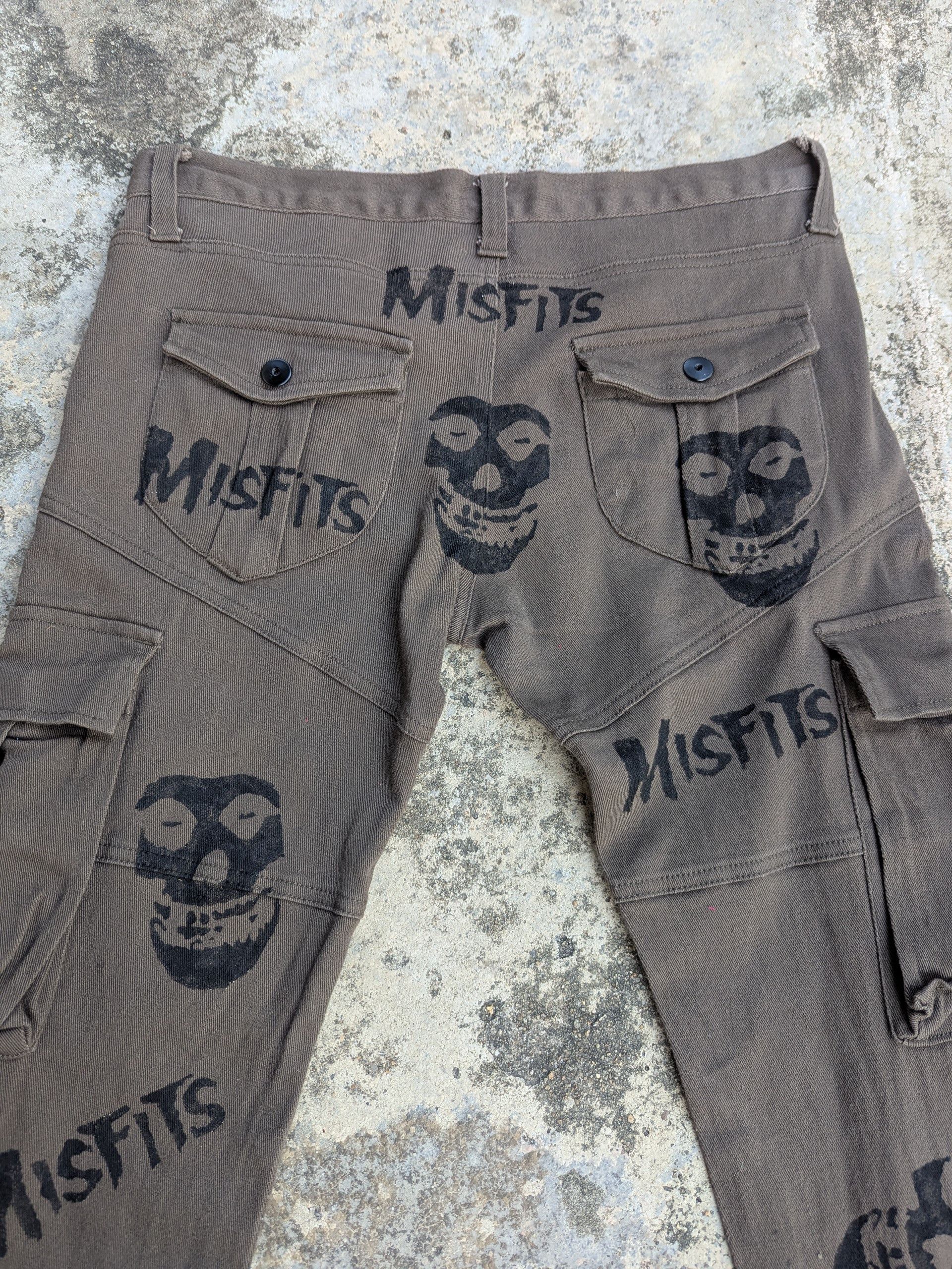 14th Addiction × Misfits 🇯🇵 Vintage 90s Bondage Pants Misfits Custom Black Baccara Size 32" / US 10 / IT 46 - 11 Thumbnail