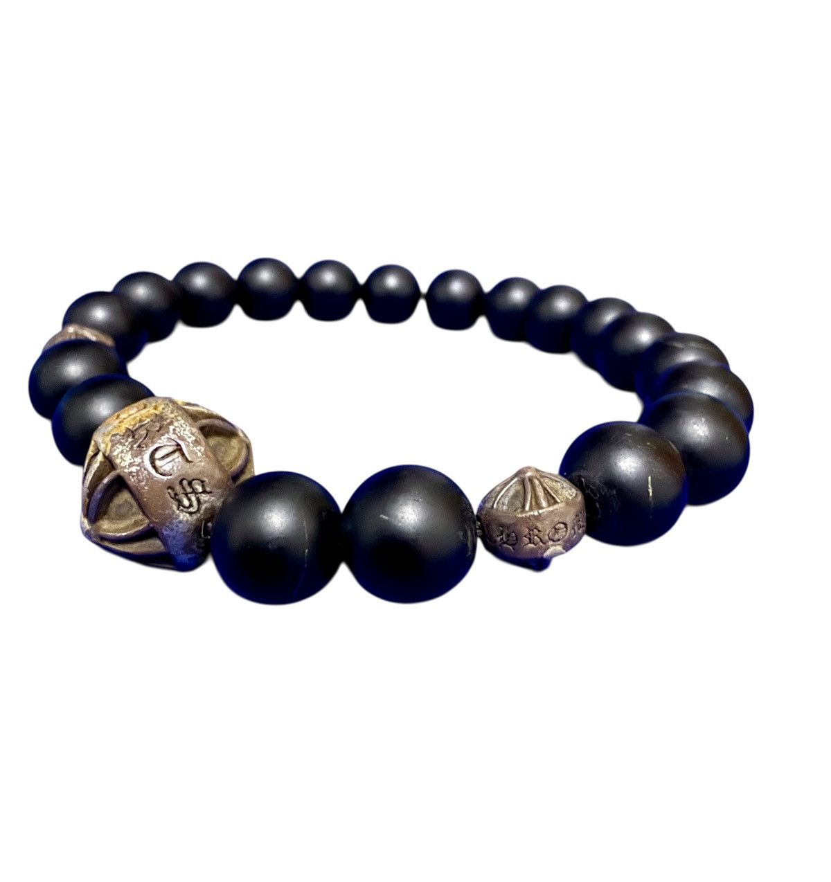 Chrome Hearts Vintage Chrome Hearts black onyx bead bracelet Size ONE SIZE - 6 Thumbnail