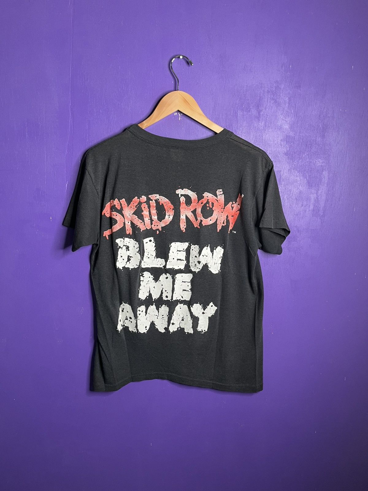 Band Tees × Vintage Vintage 80s Skid Row blew me away big guns tour tee Size US L / EU 52-54 / 3 - 2 Thumbnail