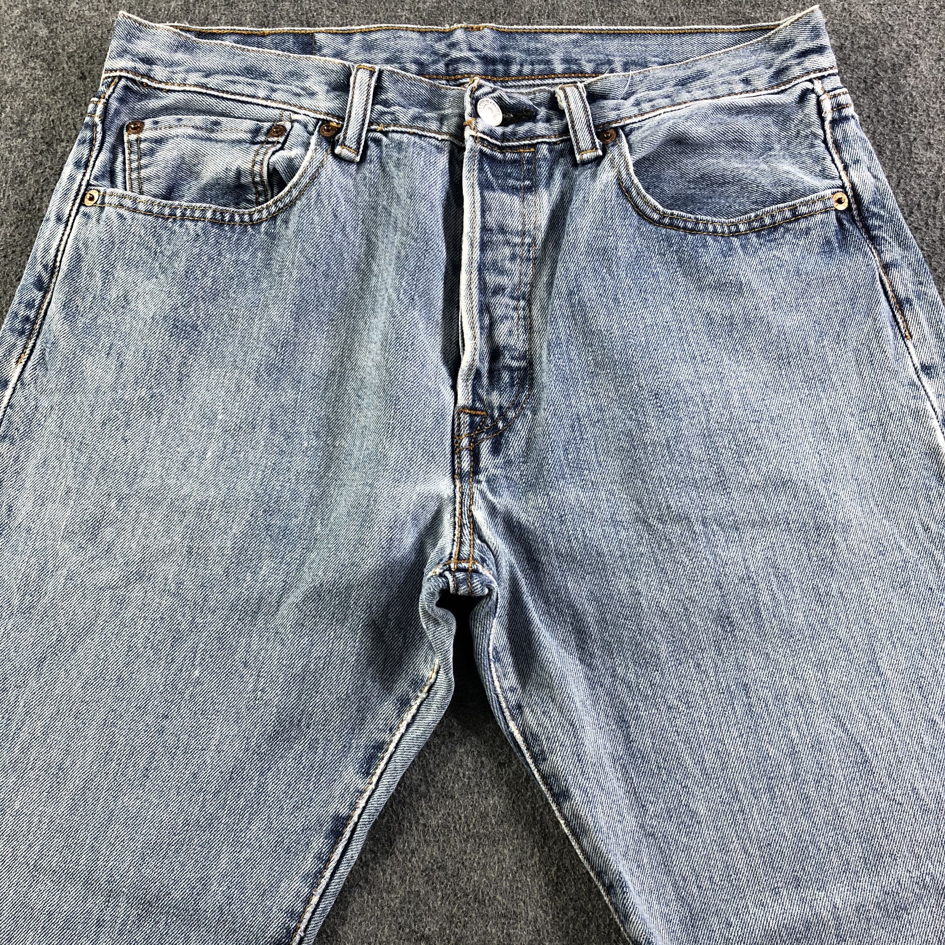 Levi's Vintage Blue Wash Levis 501 Jeans-J3428 Size US 31 - 3 Thumbnail