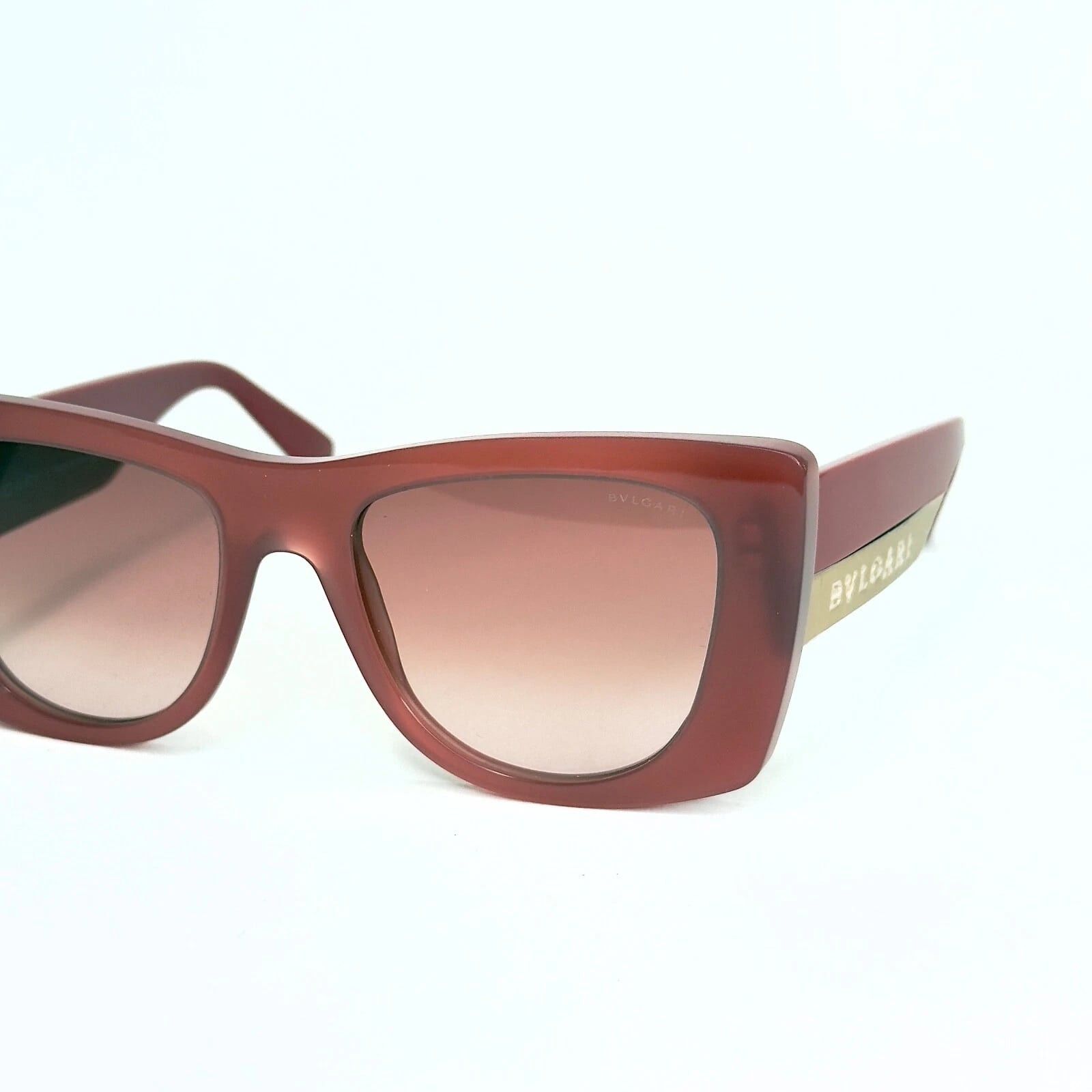 Bvlgari BVLGARI 40038 ROMA BV40038I Orange Brown Logo Sunglasses 44F Size ONE SIZE - 7 Thumbnail